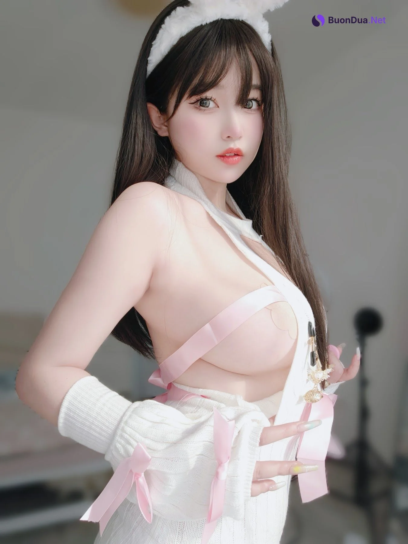 Coser@女主K – 白丝兔女郎 - รูปภาพ 4