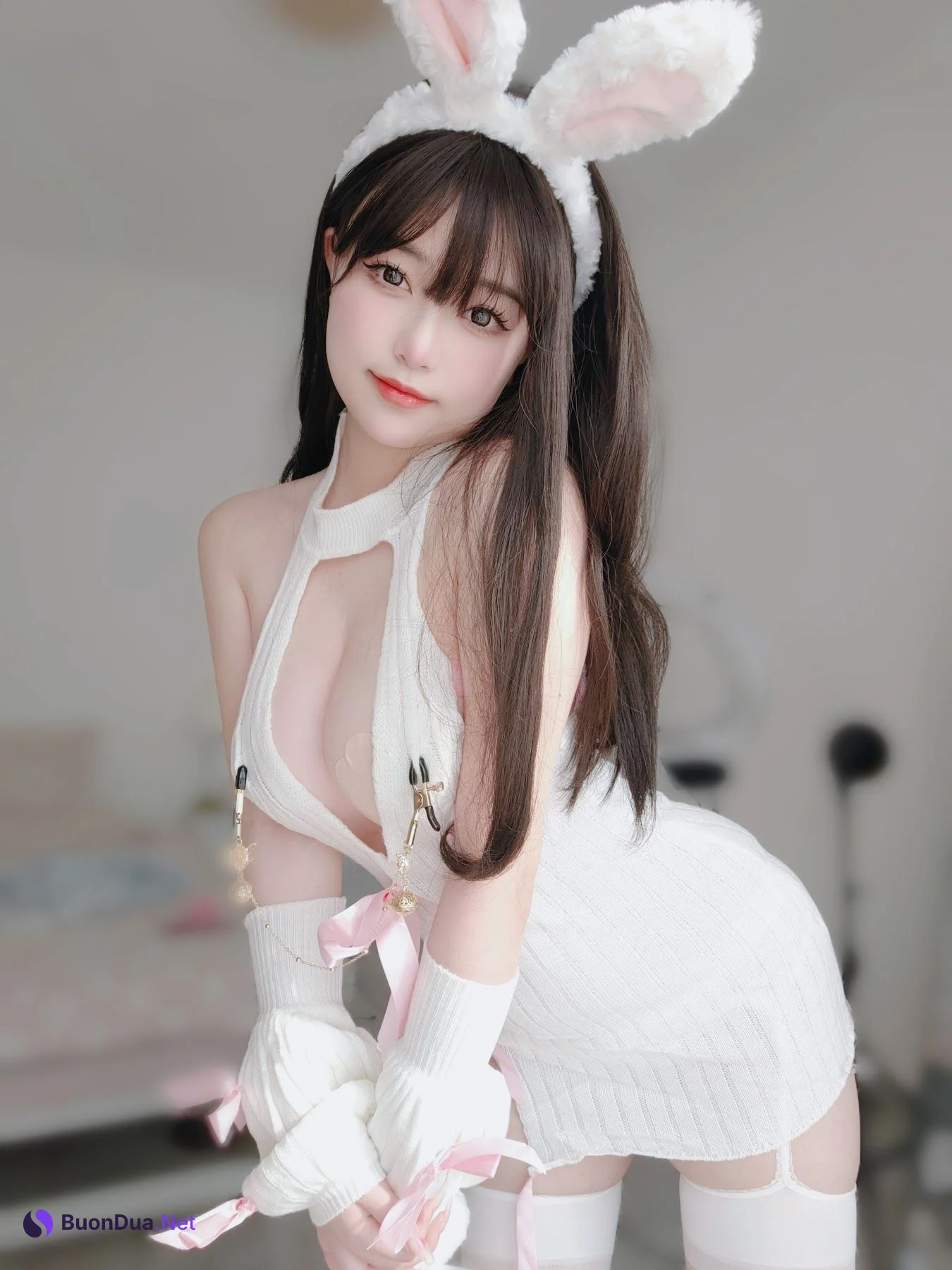 Coser@女主K – 白丝兔女郎 - รูปภาพ 5