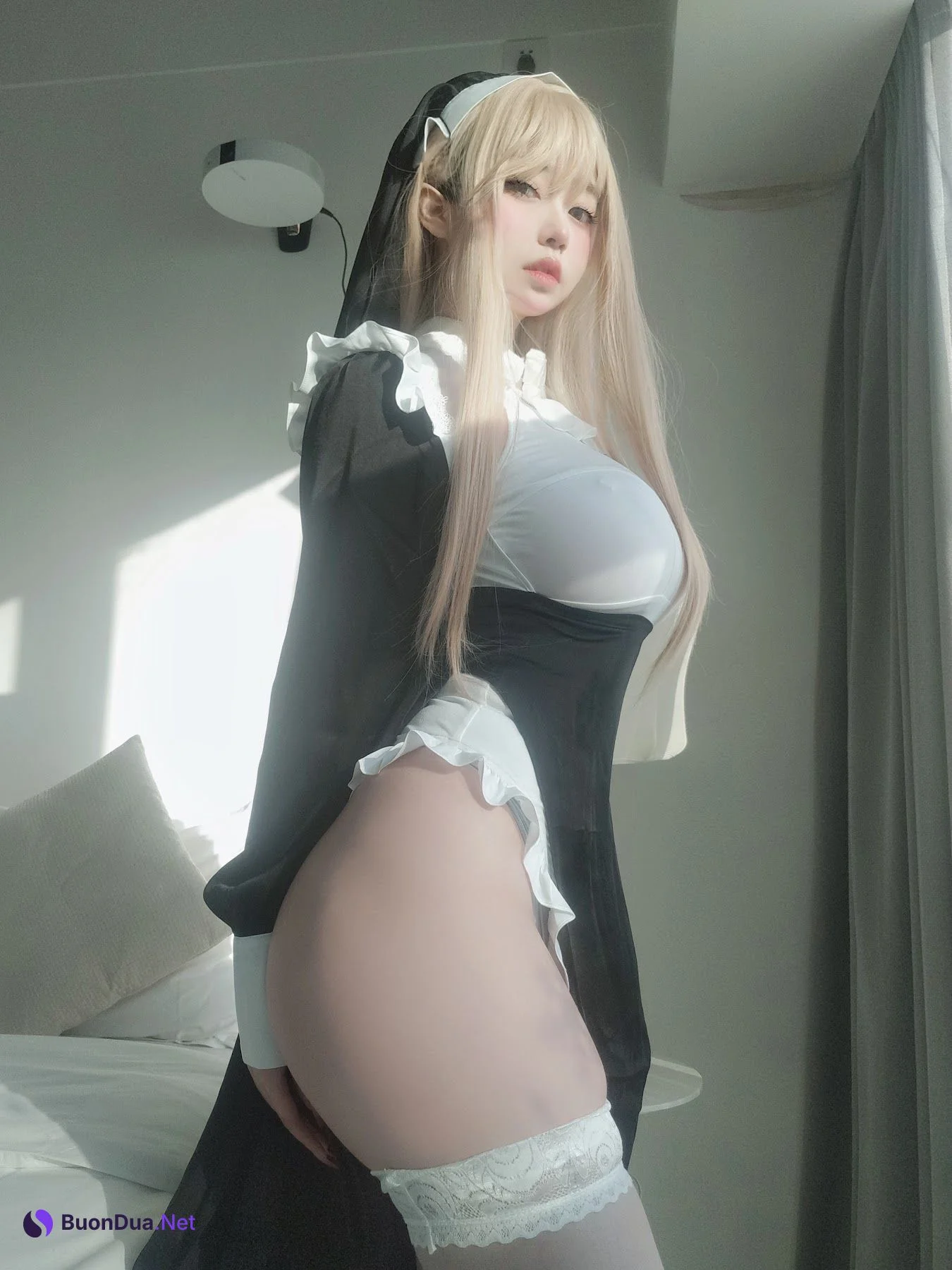 Coser@女主K – 修女 - 사진 2
