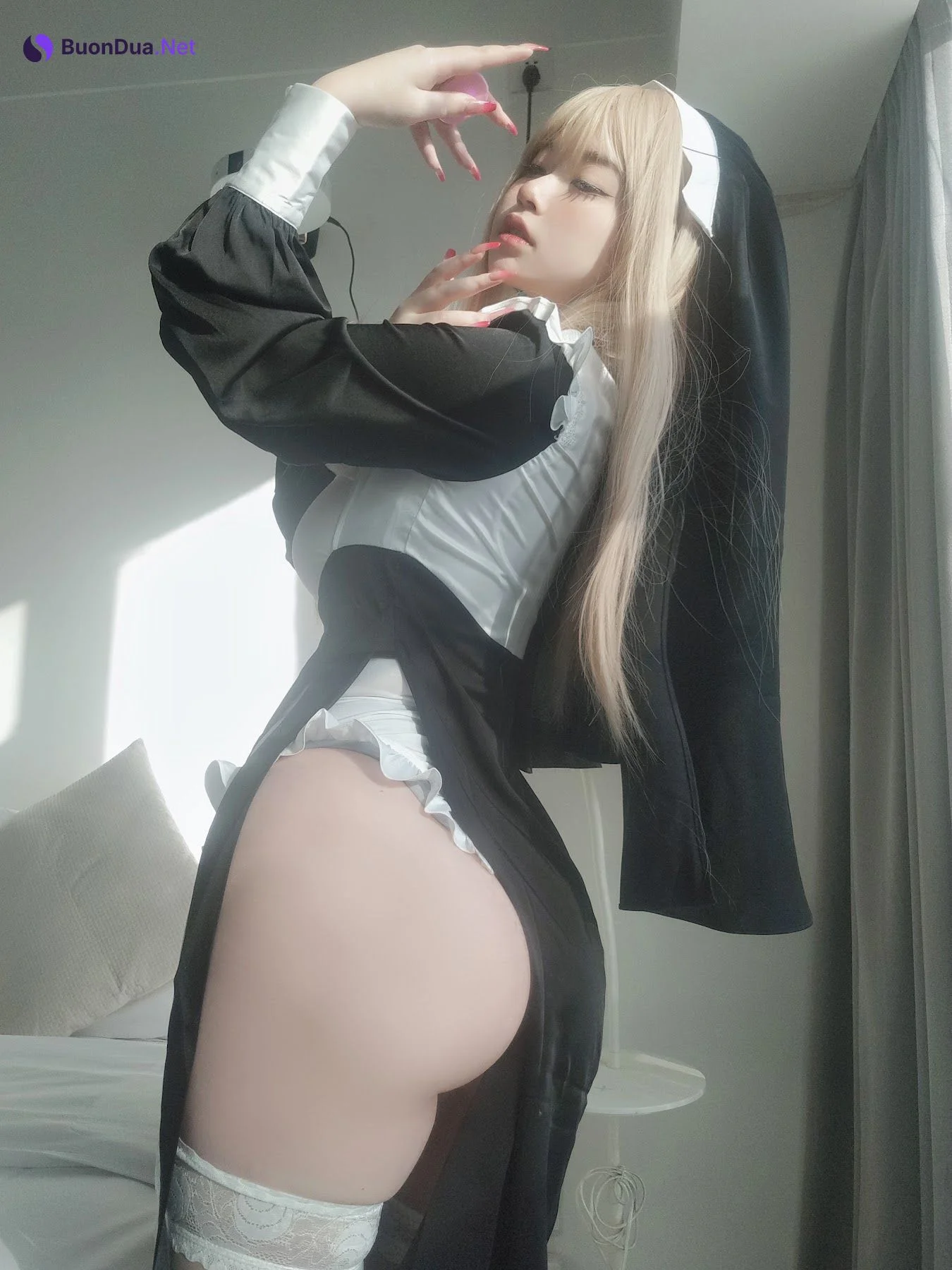 Coser@女主K – 修女 - 사진 4