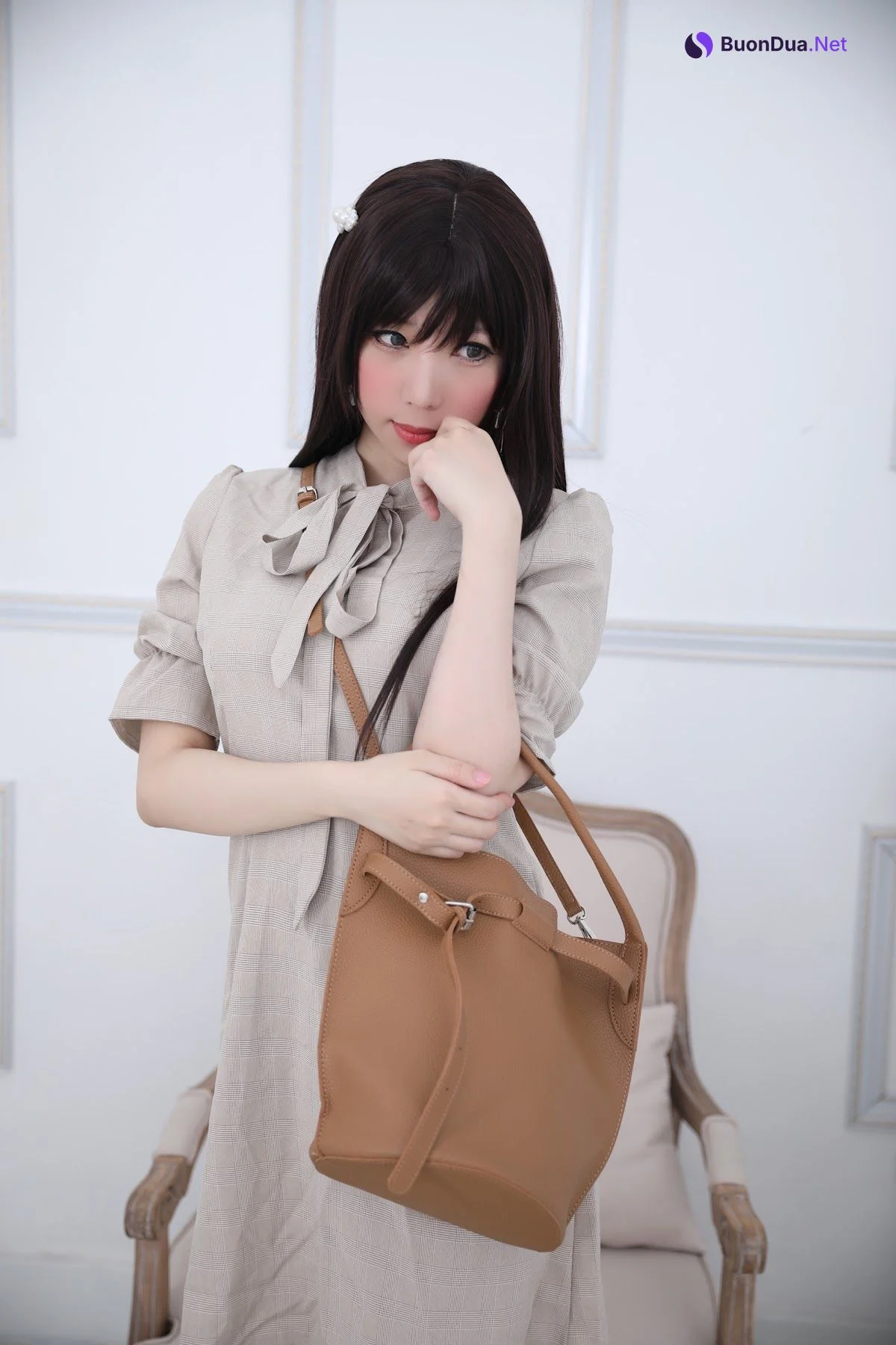 Coser@Kano Nozomi (鹿野希) Vol.04 格子衬衫 - 写真 11
