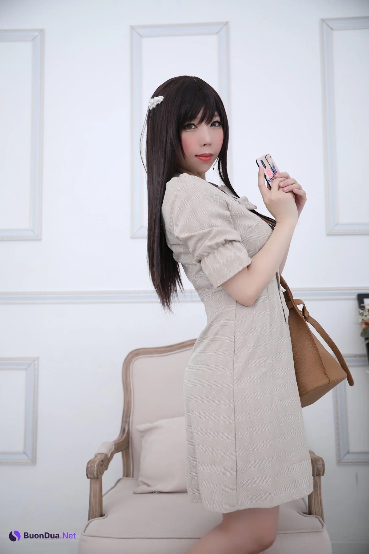 Coser@Kano Nozomi (鹿野希) Vol.04 格子衬衫 - 写真 14