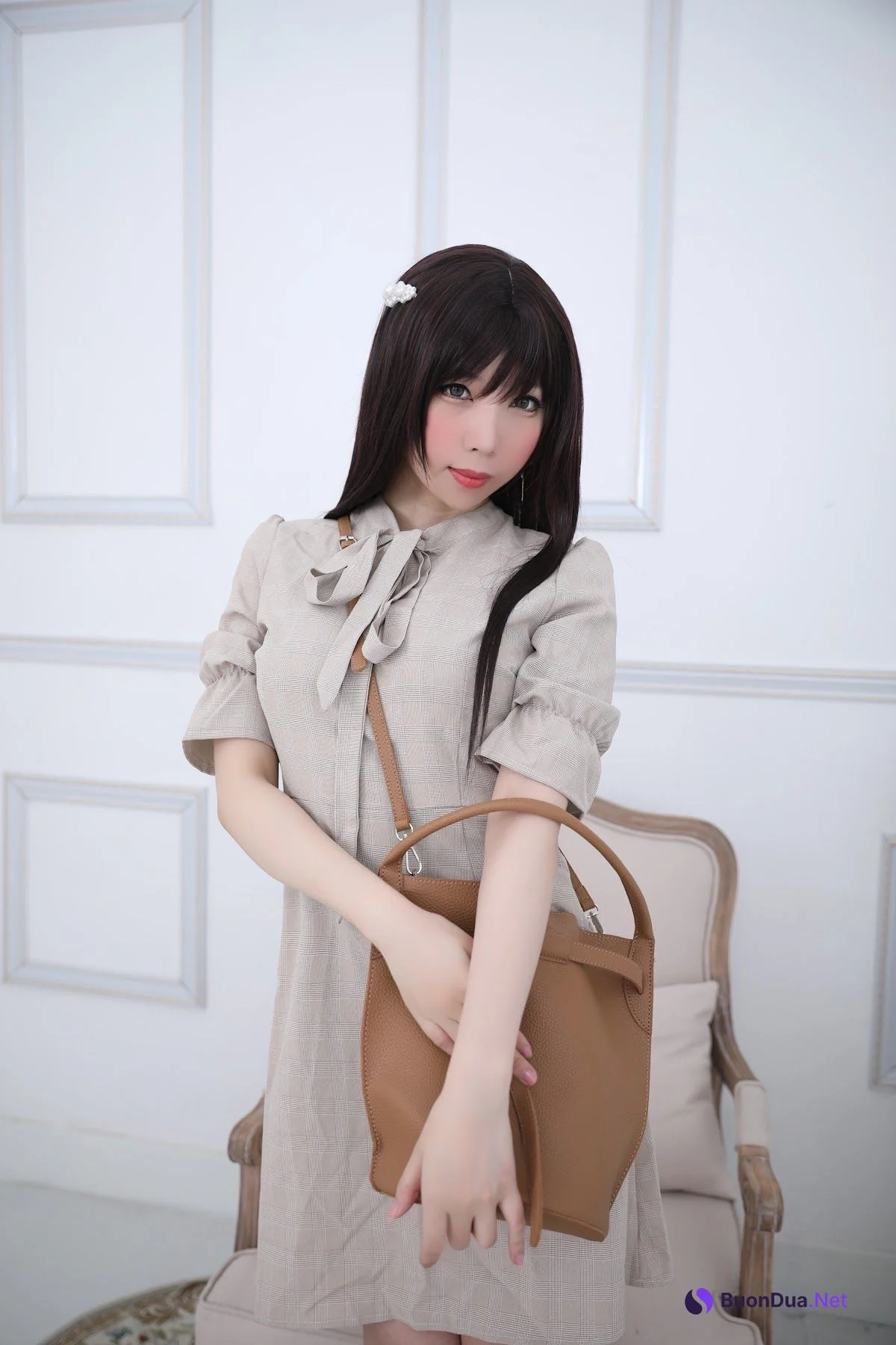 Coser@Kano Nozomi (鹿野希) Vol.04 格子衬衫 - 写真 16