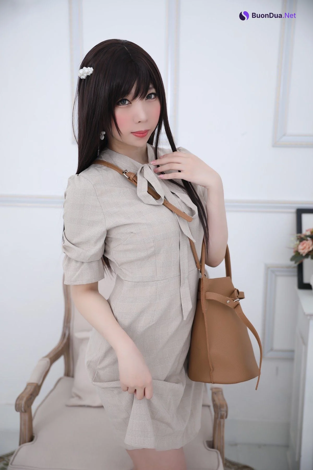 Coser@Kano Nozomi (鹿野希) Vol.04 格子衬衫 - 写真 17