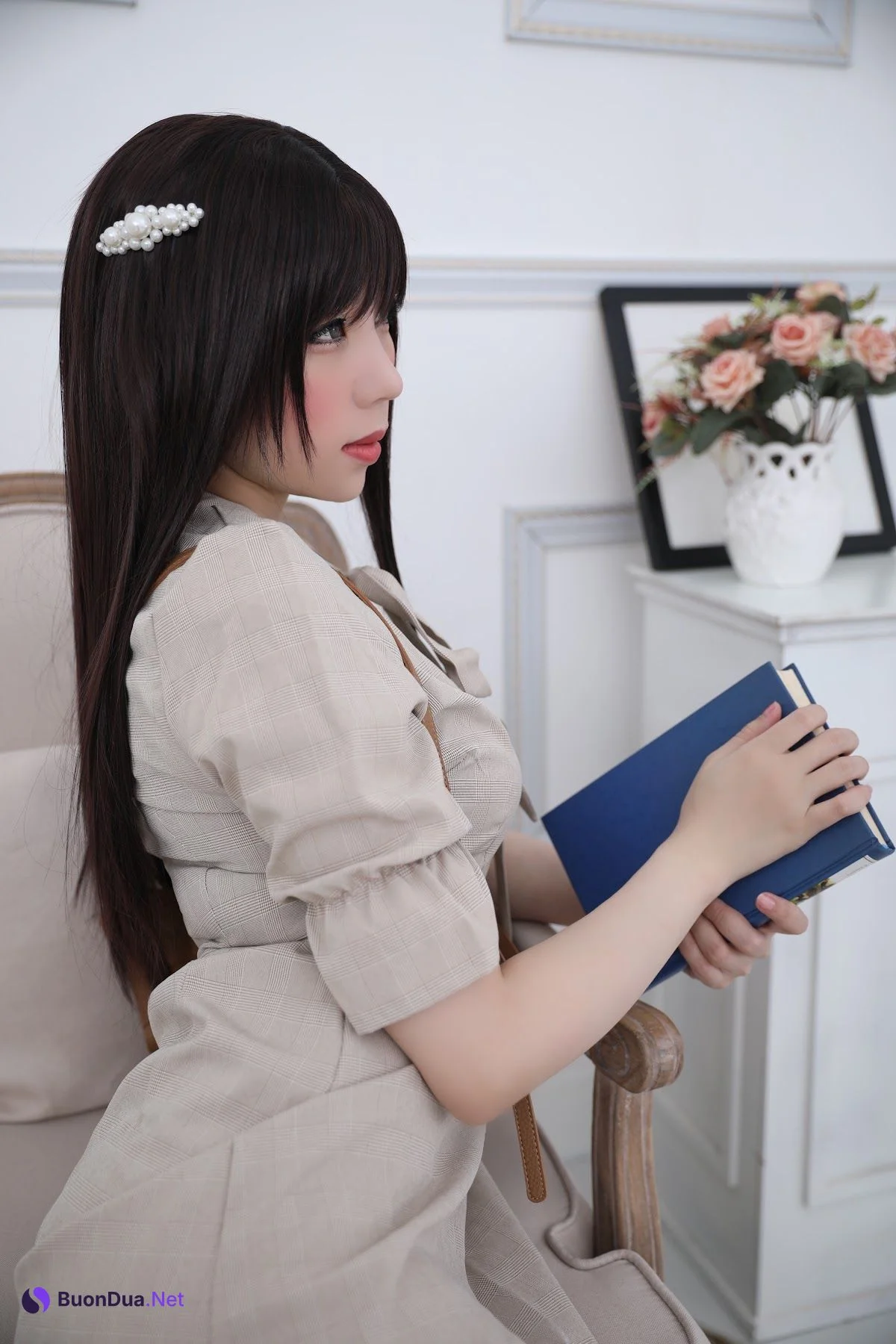 Coser@Kano Nozomi (鹿野希) Vol.04 格子衬衫 - 写真 6