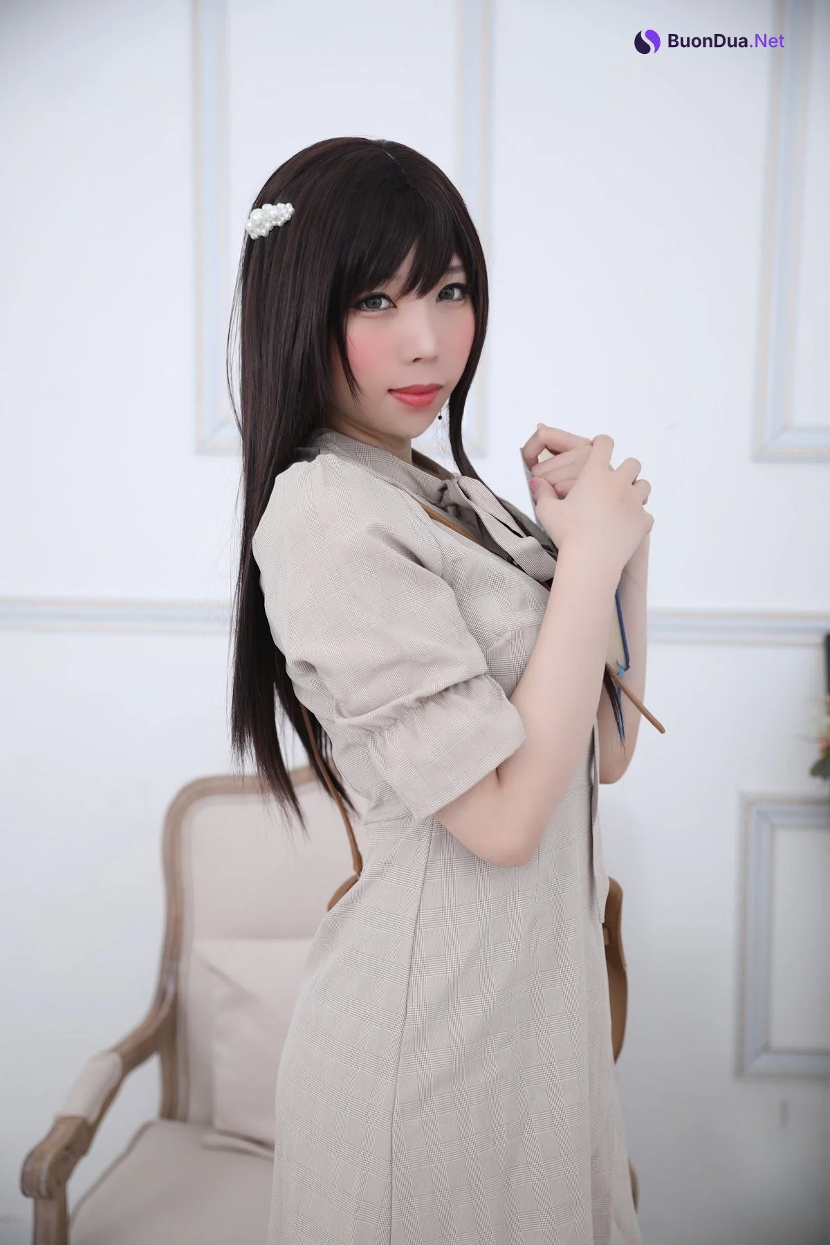 Coser@Kano Nozomi (鹿野希) Vol.04 格子衬衫 - 写真 7