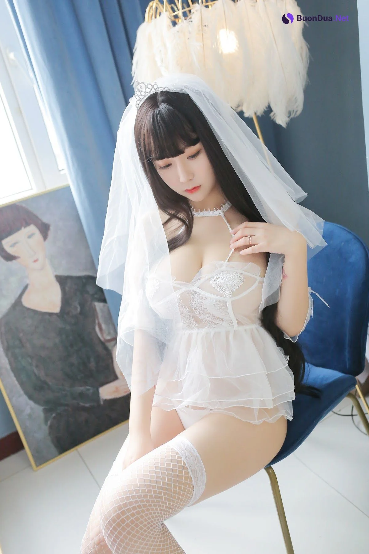 Coser@Mao Jiu Jiang Sakura (猫九酱Sakura) – 长发婚纱 - Photo 11