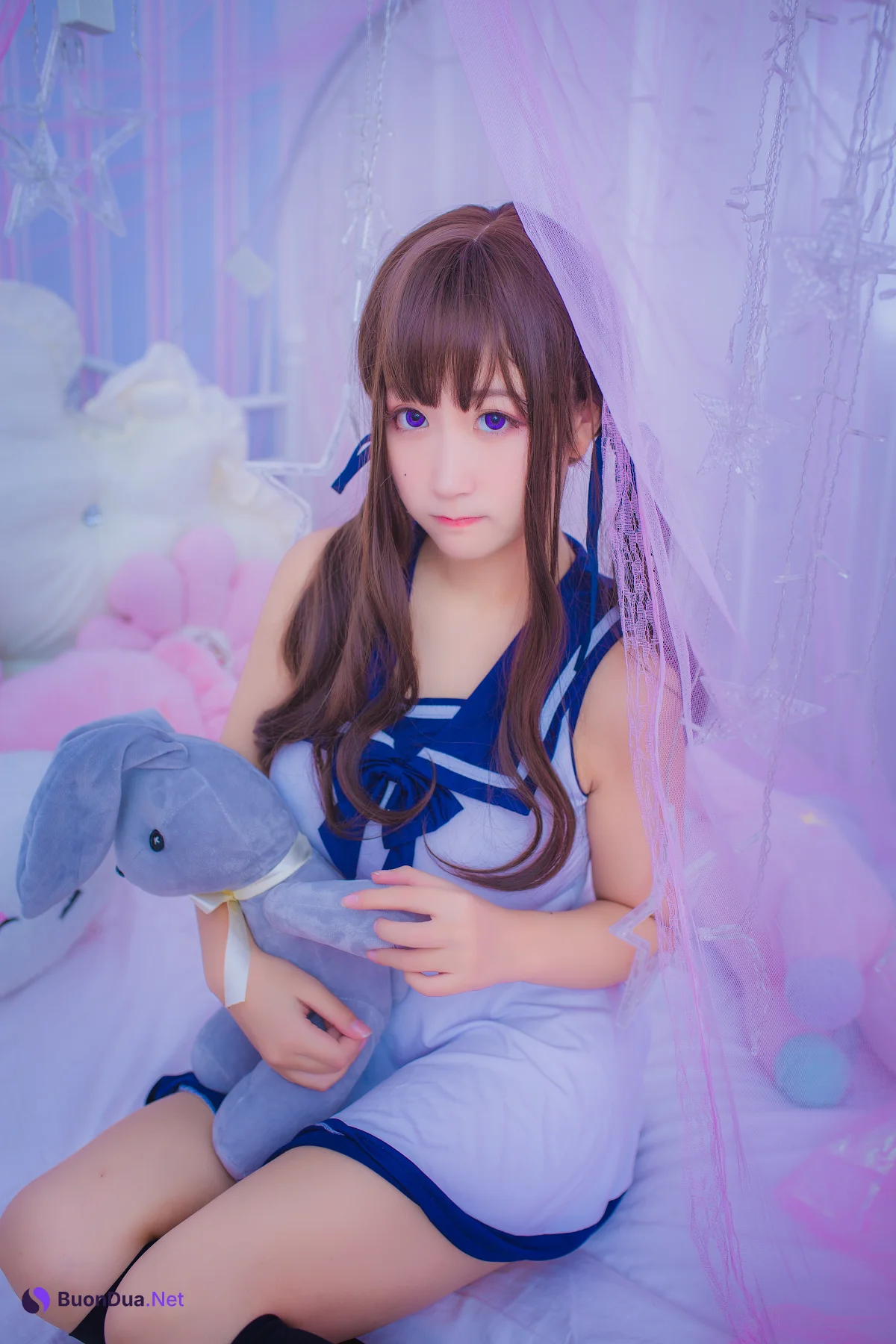 Coser@Mao Jiu Jiang Sakura (猫九酱Sakura) – 连衣水手服 - Photo 5