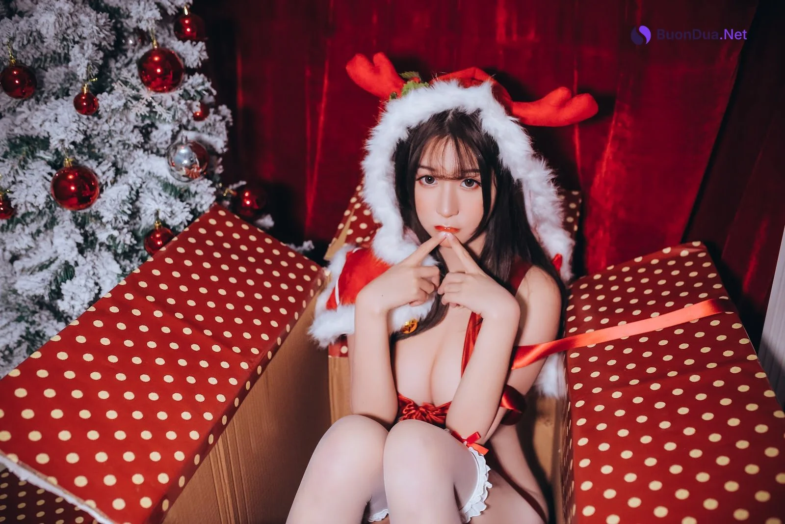 Coser@Mao Jiu Jiang Sakura (猫九酱Sakura) – 圣诞套 - Photo 8