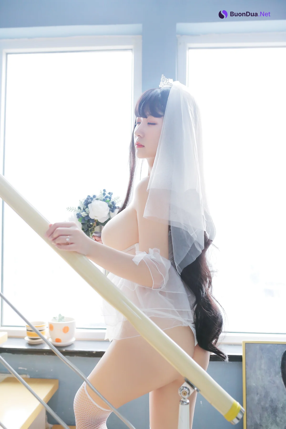 Coser@Mao Jiu Jiang Sakura (猫九酱Sakura) – 猫妹花嫁 - Photo 13