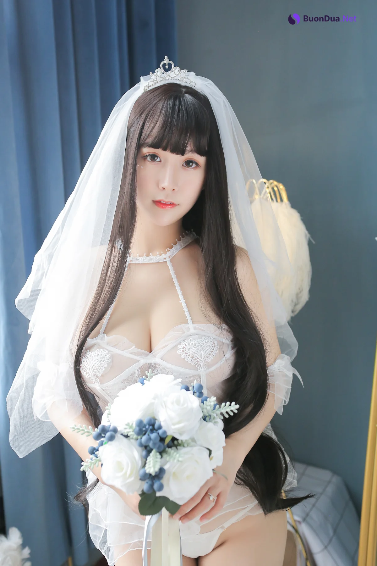 Coser@Mao Jiu Jiang Sakura (猫九酱Sakura) – 猫妹花嫁 - Photo 9