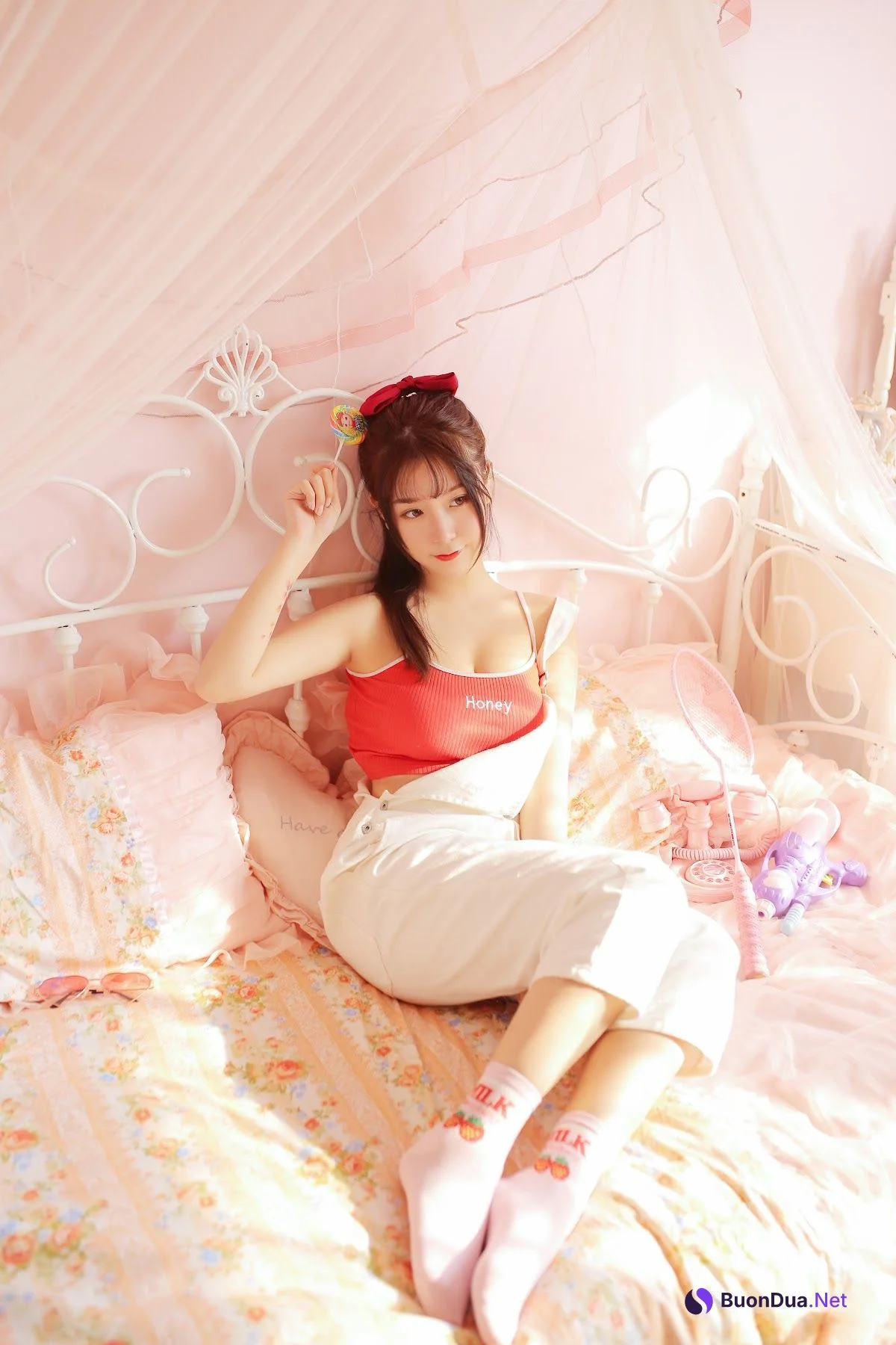 Coser@Mao Jiu Jiang Sakura (猫九酱Sakura) – 红色吊带 - รูปภาพ 14