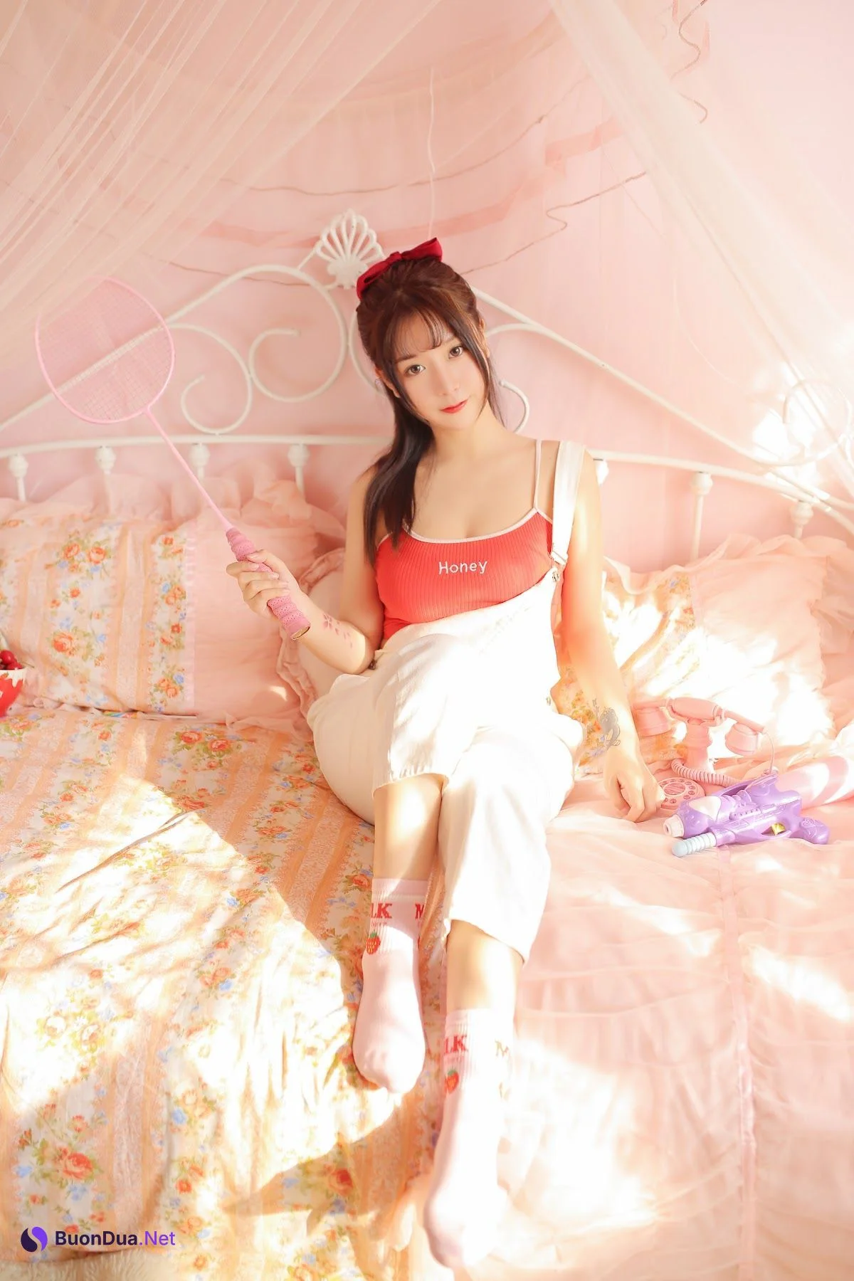 Coser@Mao Jiu Jiang Sakura (猫九酱Sakura) – 红色吊带 - รูปภาพ 16