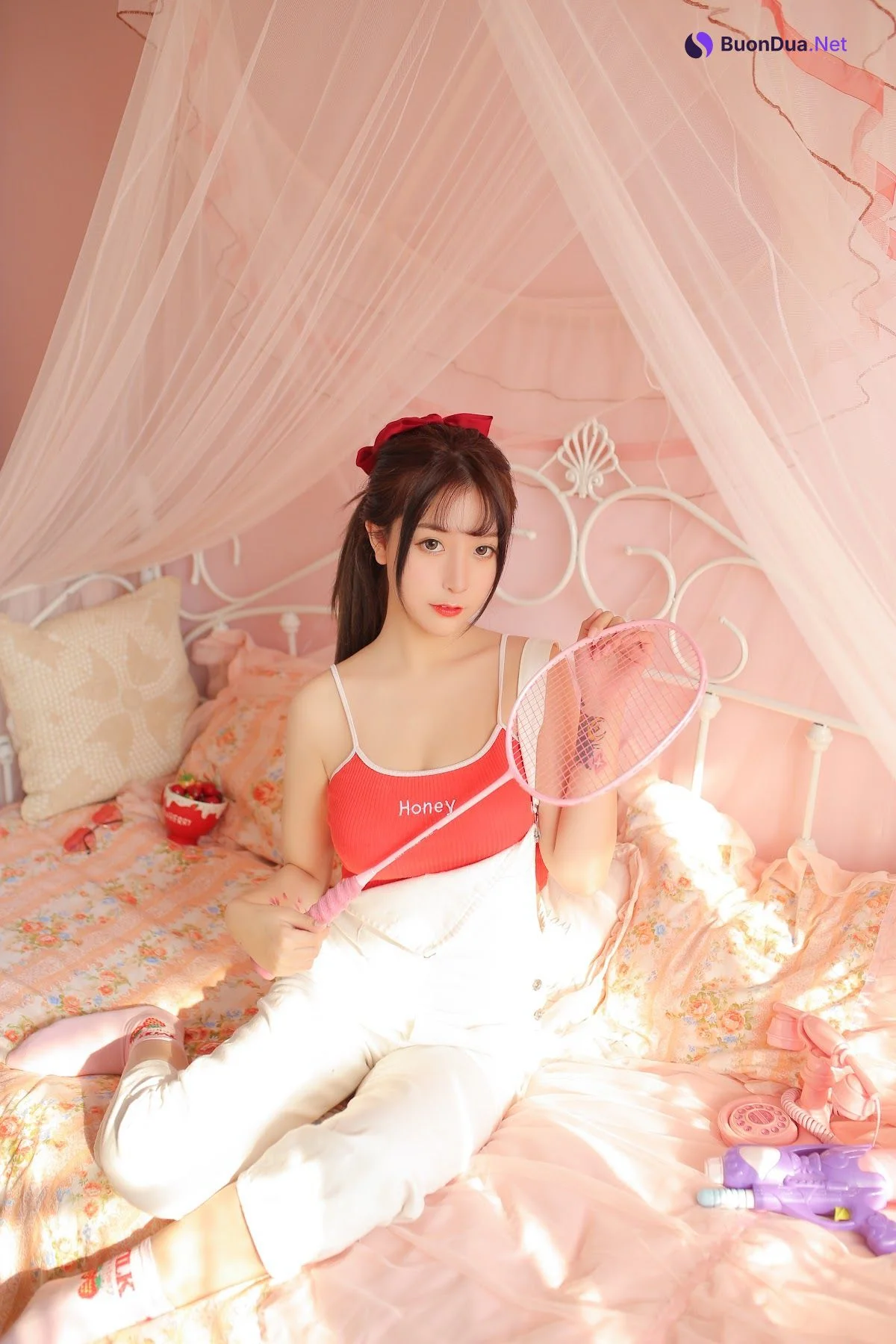 Coser@Mao Jiu Jiang Sakura (猫九酱Sakura) – 红色吊带 - รูปภาพ 4