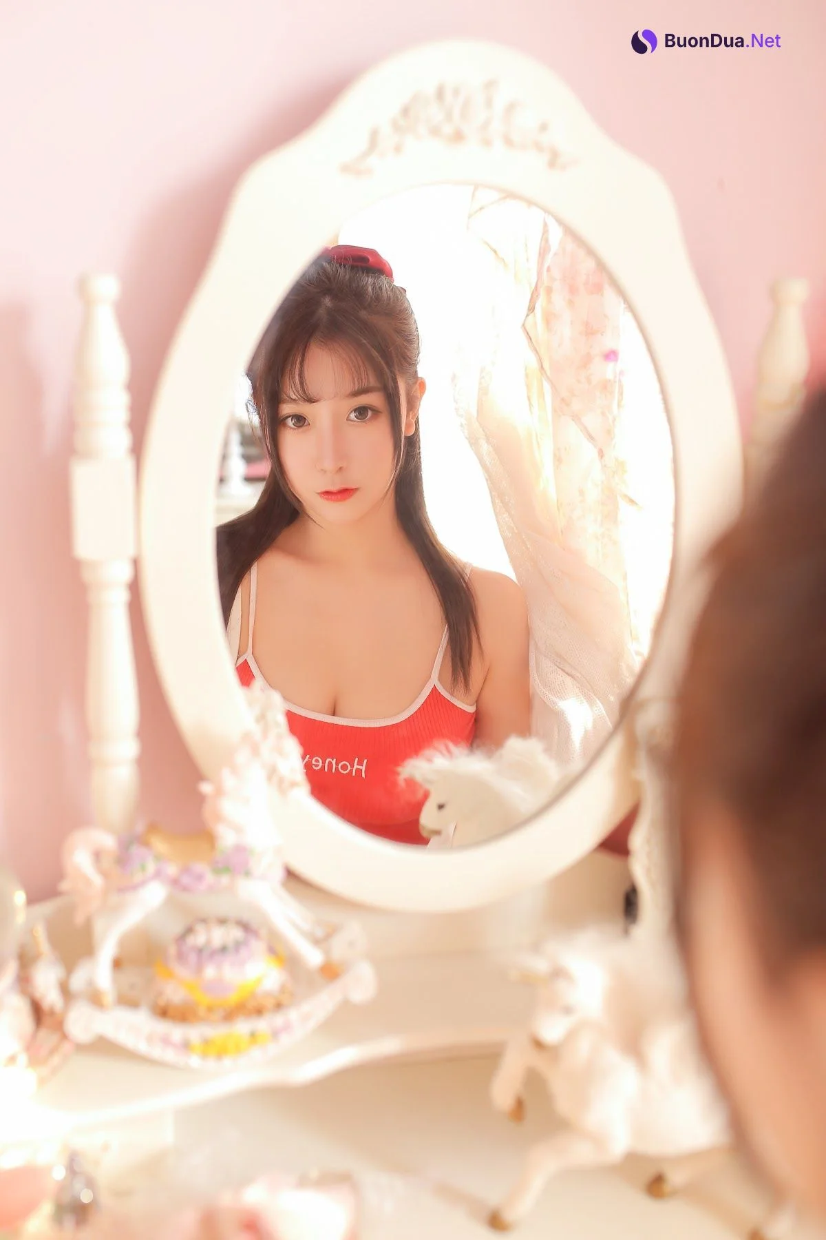 Coser@Mao Jiu Jiang Sakura (猫九酱Sakura) – 红色吊带 - รูปภาพ 8