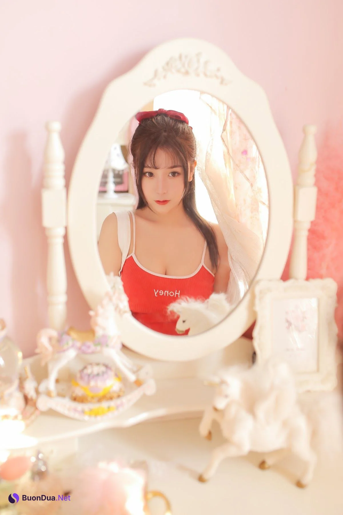 Coser@Mao Jiu Jiang Sakura (猫九酱Sakura) – 红色吊带 - รูปภาพ 9