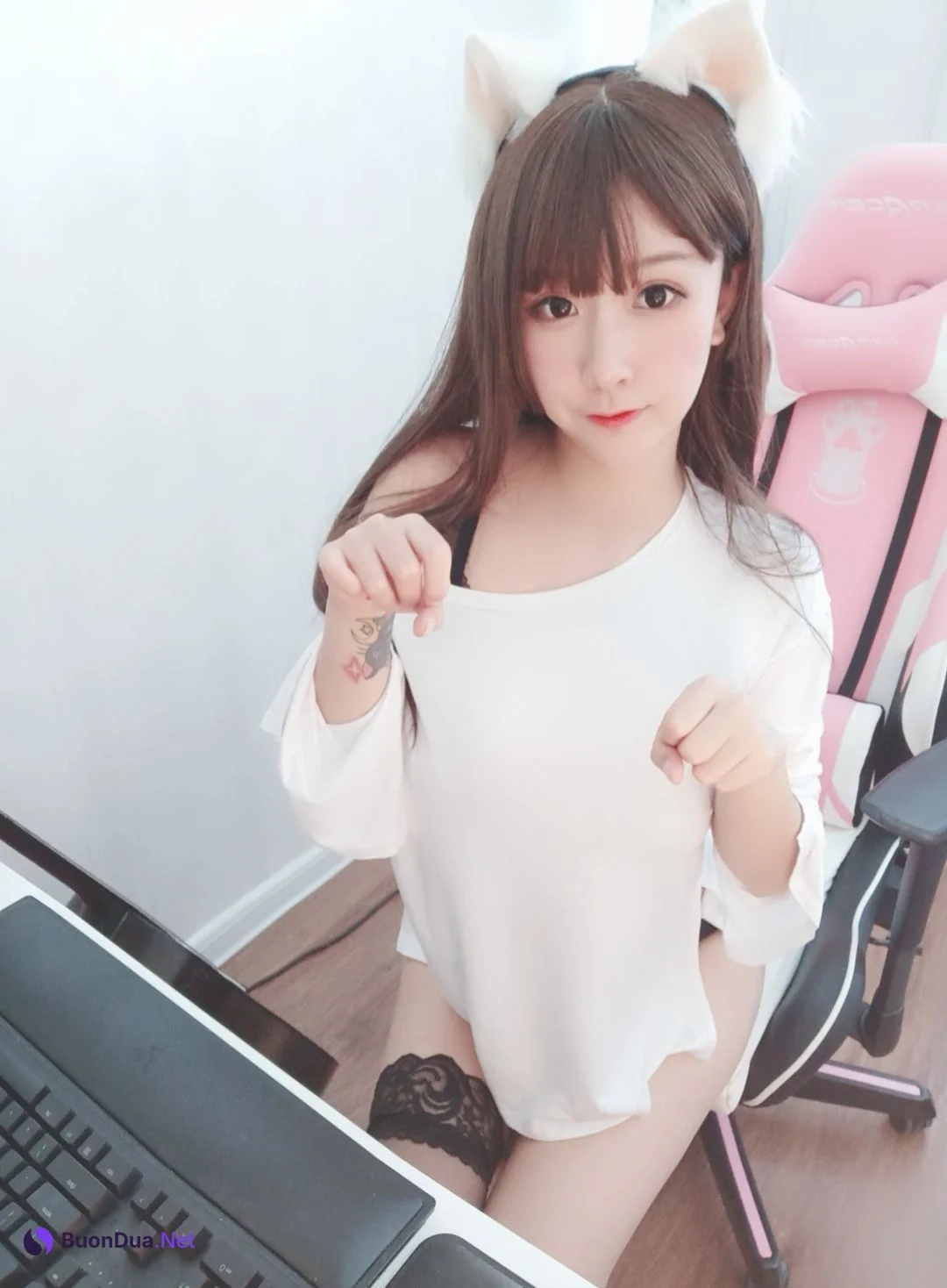 Coser@Mao Jiu Jiang Sakura (猫九酱Sakura) – 居家女友猫 - 사진 5