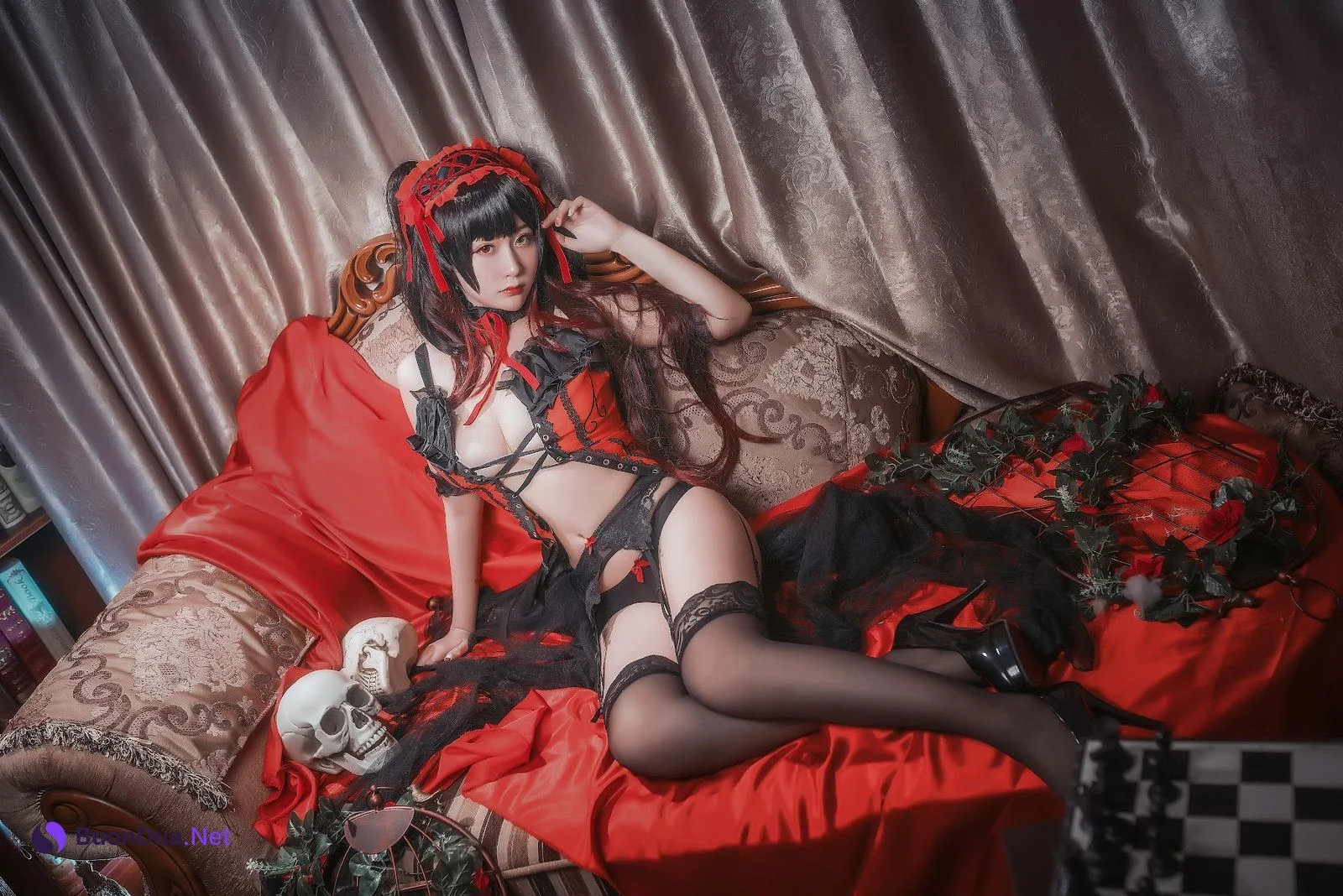 Coser@Mao Jiu Jiang Sakura (猫九酱Sakura) – 狂三内衣 - Photo 10