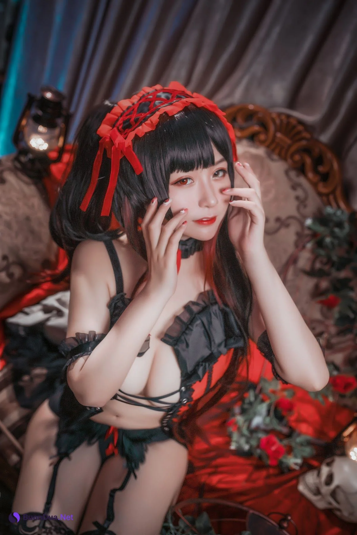 Coser@Mao Jiu Jiang Sakura (猫九酱Sakura) – 狂三内衣 - Photo 11
