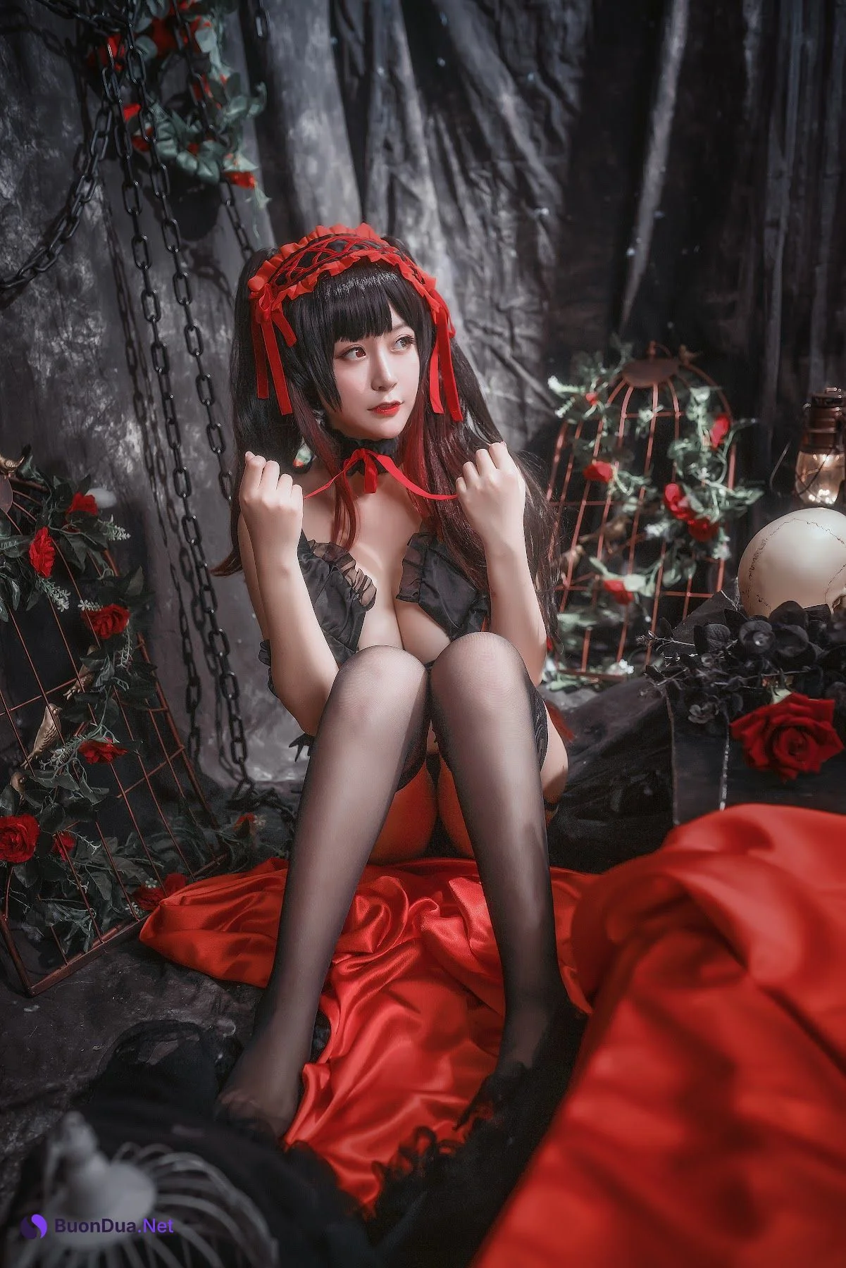 Coser@Mao Jiu Jiang Sakura (猫九酱Sakura) – 狂三内衣 - Photo 4