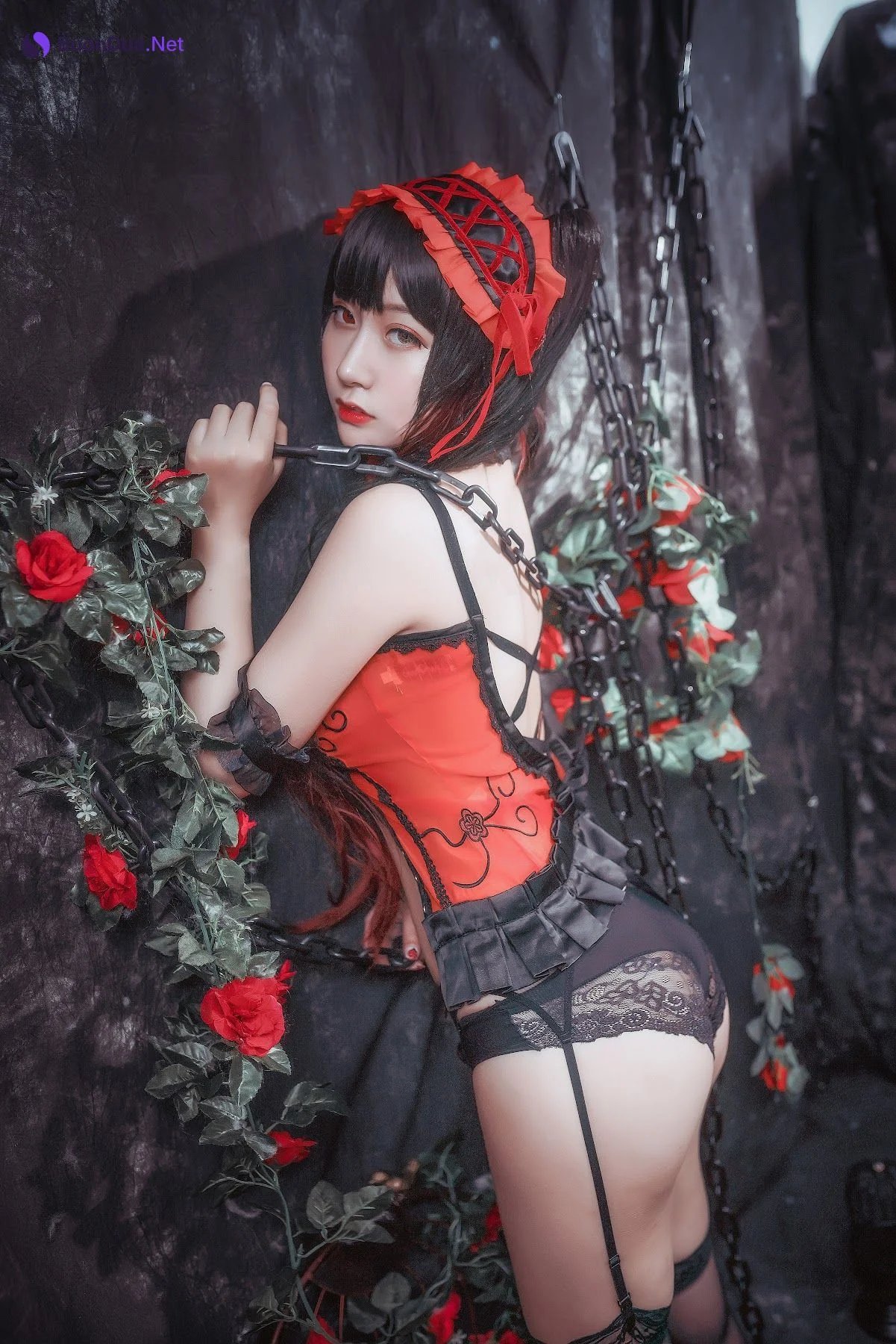 Coser@Mao Jiu Jiang Sakura (猫九酱Sakura) – 狂三内衣 - Photo 5
