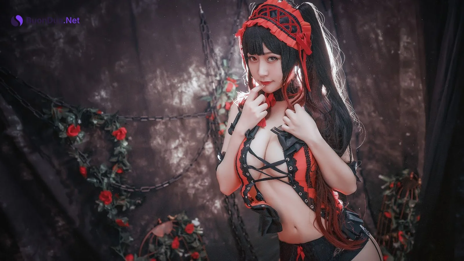 Coser@Mao Jiu Jiang Sakura (猫九酱Sakura) – 狂三内衣 - Photo 6