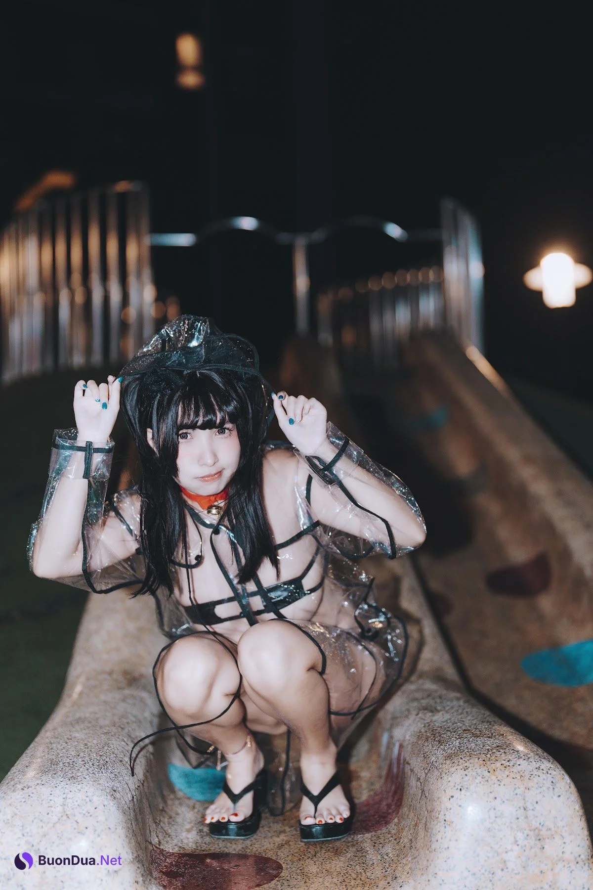 Coser@慕慕Momo – 溜雨衣貓貓 - Photo 4