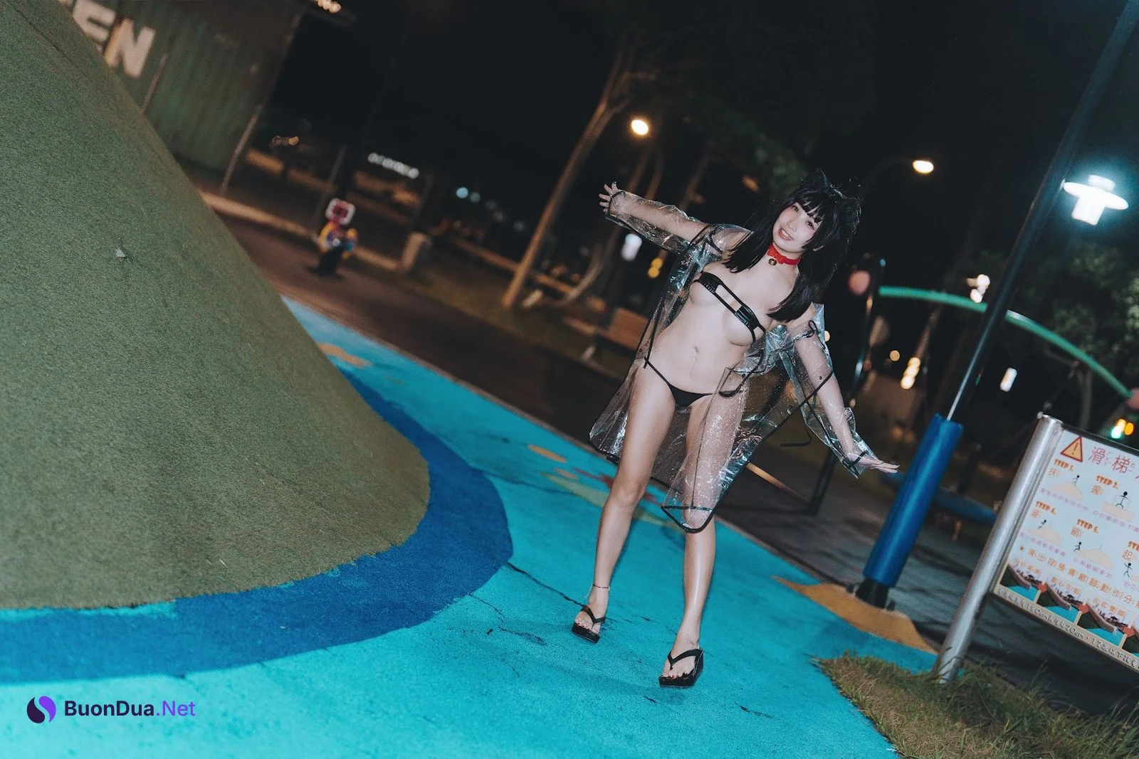 Coser@慕慕Momo – 溜雨衣貓貓 - Photo 7