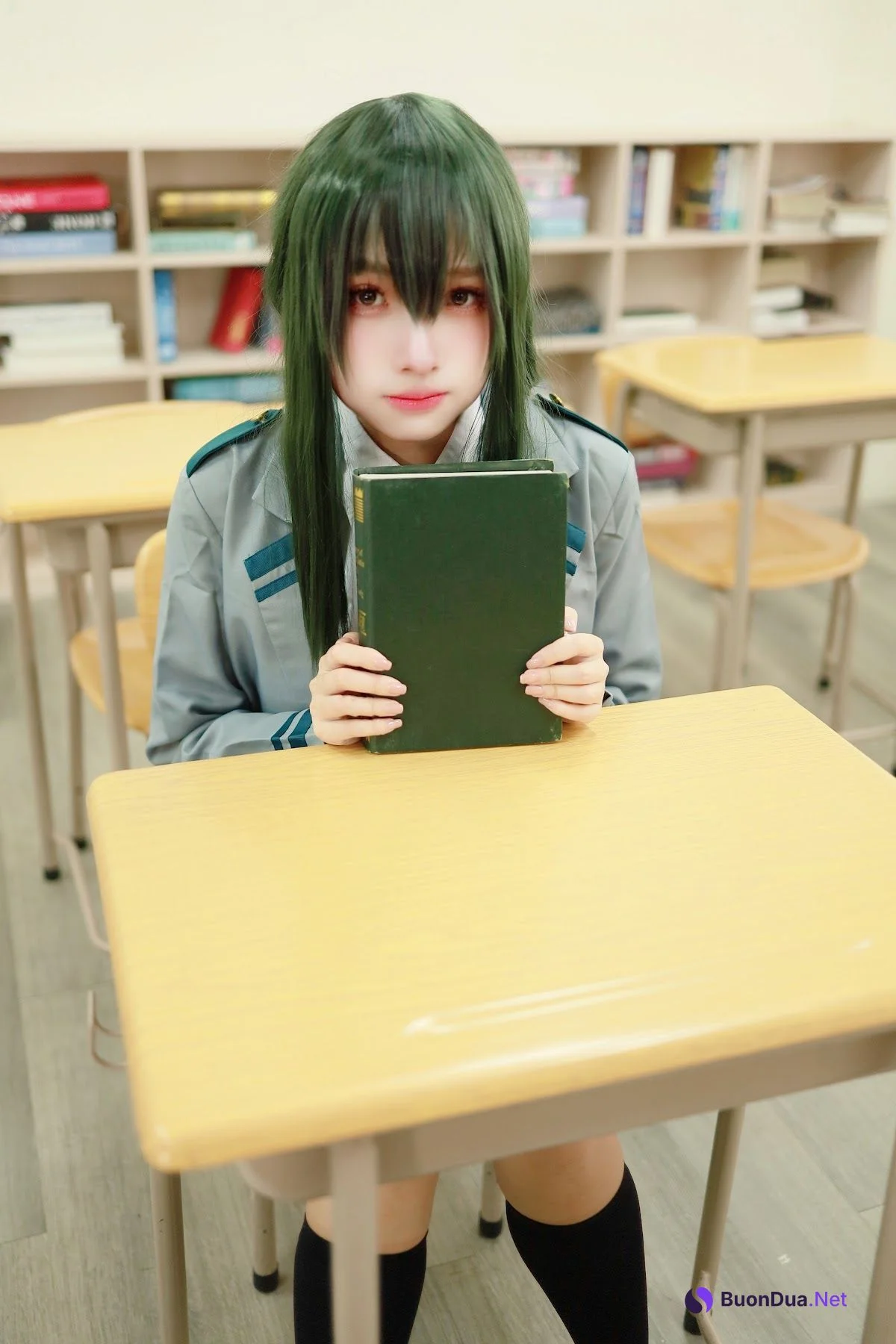 Coser@慕慕Momo – 蛙吹梅雨 學生服 Asui Tsuyu - Photo 7