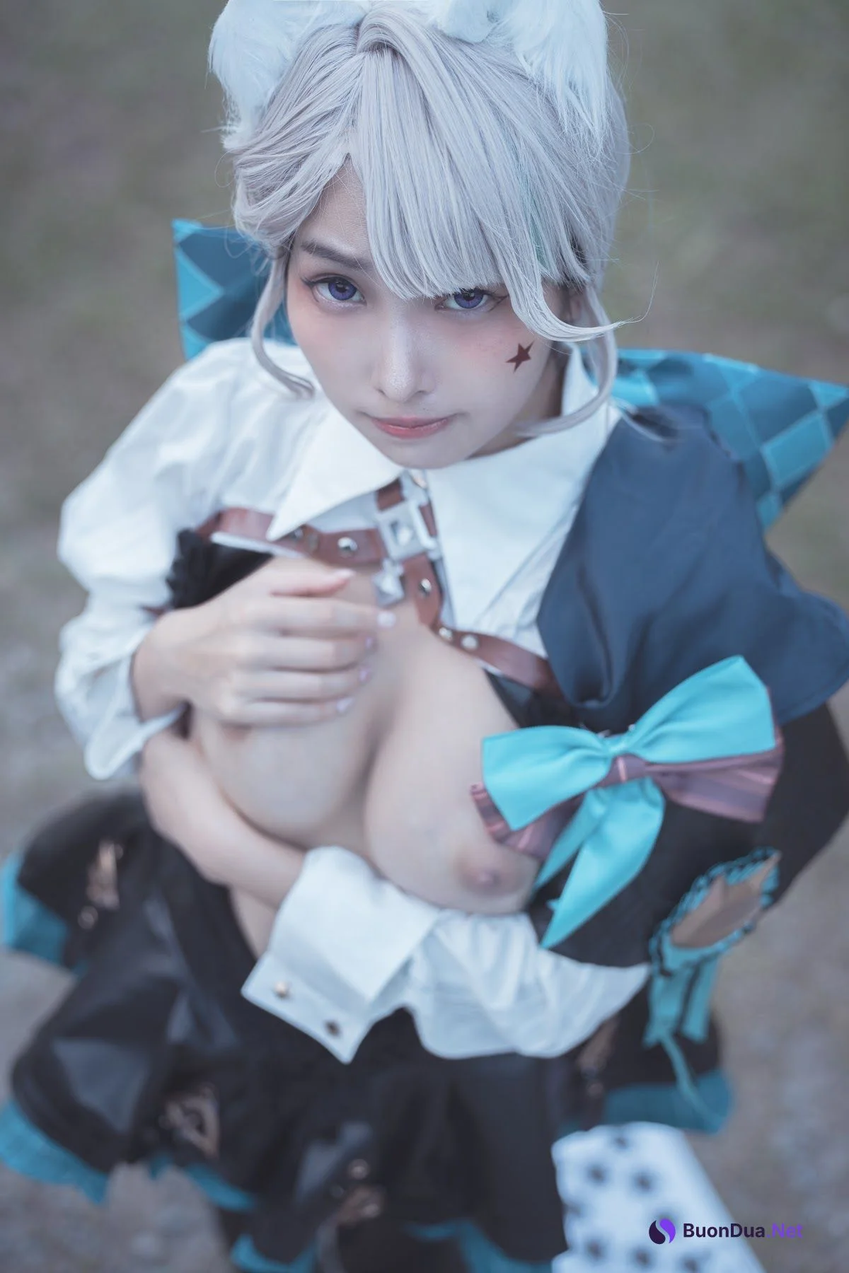 Coser@慕慕Momo – 原神 Genshin 琳妮特的色情魔術 室外 - Photo 19
