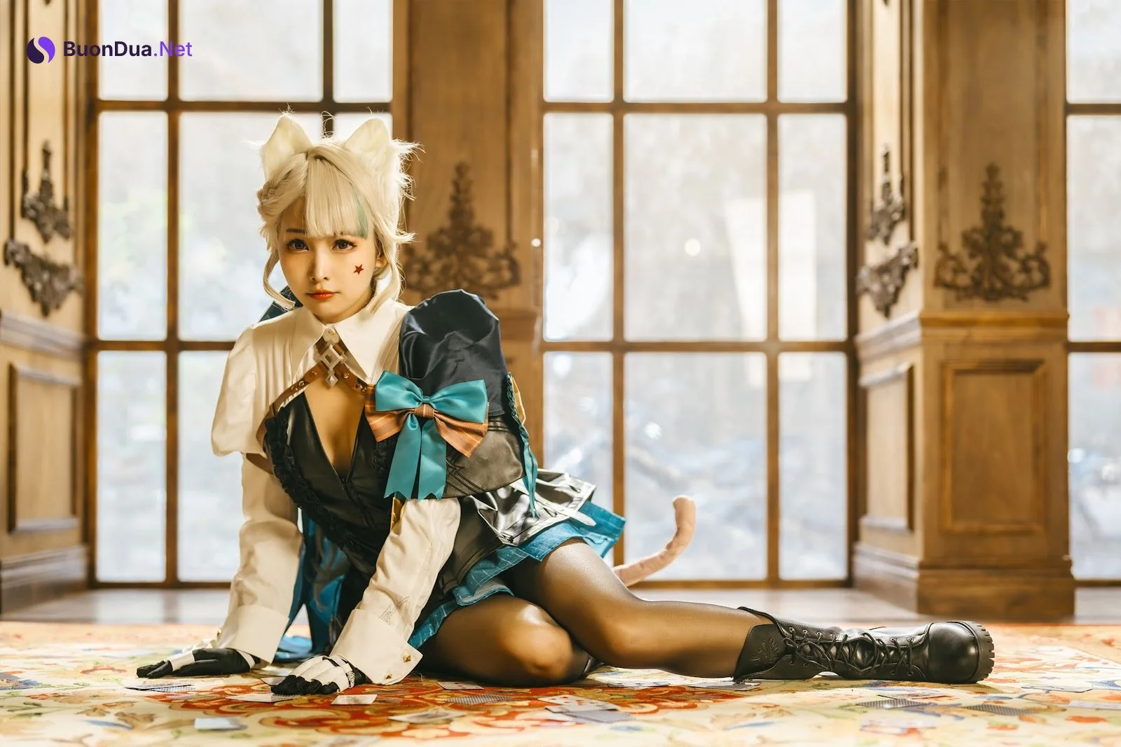 Coser@慕慕Momo – 原神 Genshin 琳妮特的色情魔術 室内 - รูปภาพ 4