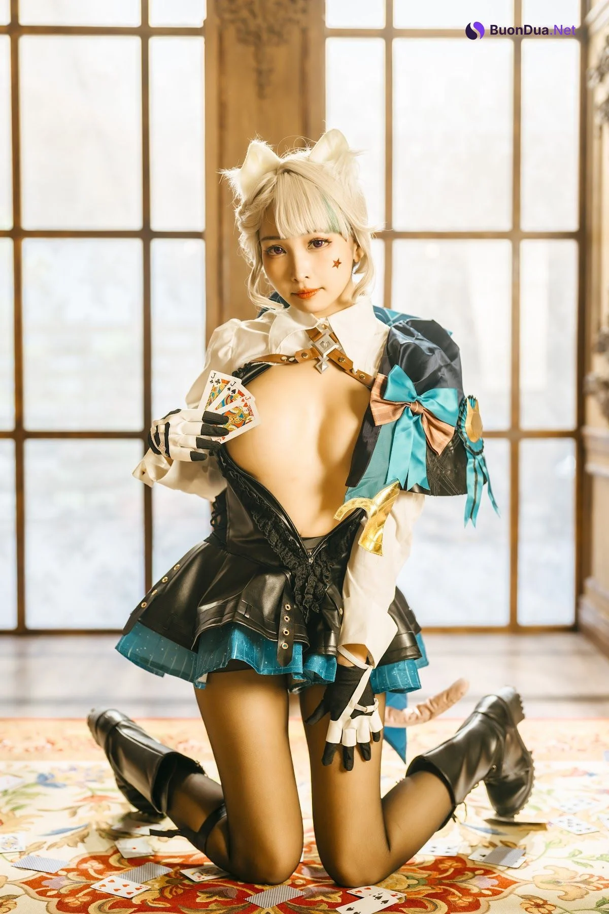 Coser@慕慕Momo – 原神 Genshin 琳妮特的色情魔術 室内 - รูปภาพ 9