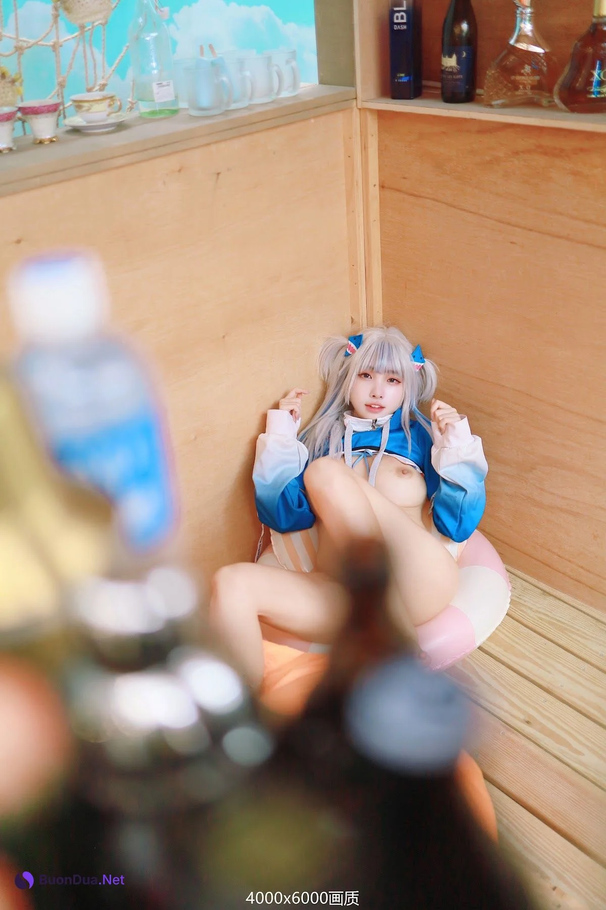 Coser@慕慕Momo – 鲨鱼制服 Gura - รูปภาพ 13