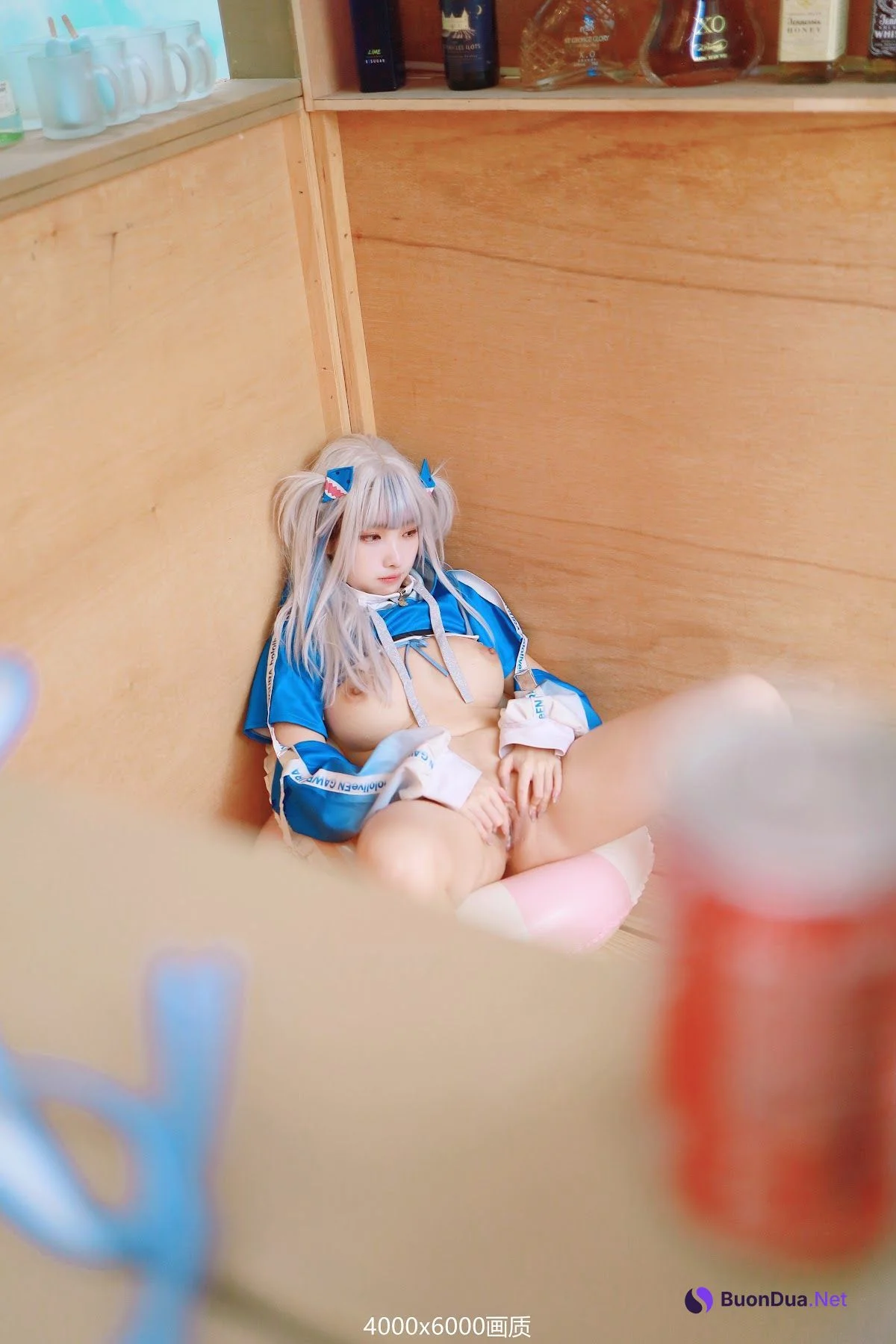 Coser@慕慕Momo – 鲨鱼制服 Gura - รูปภาพ 15