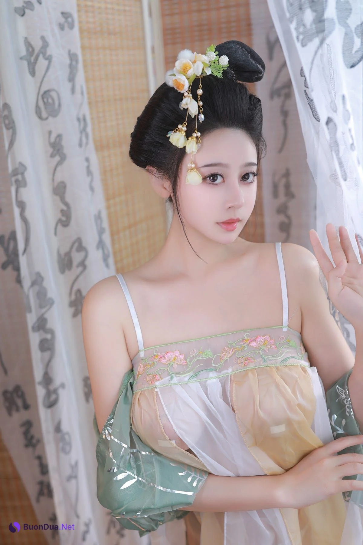 Coser@奈汐酱nice – 古风青纱曦 - 写真 6