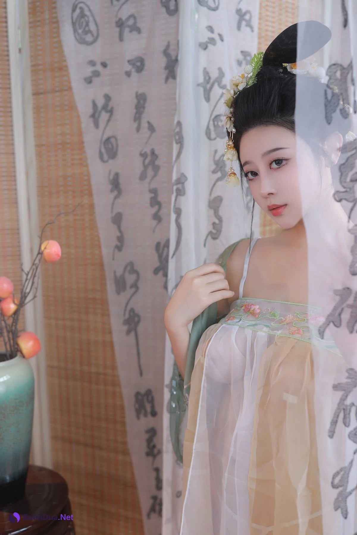 Coser@奈汐酱nice – 古风青纱曦 - 写真 9