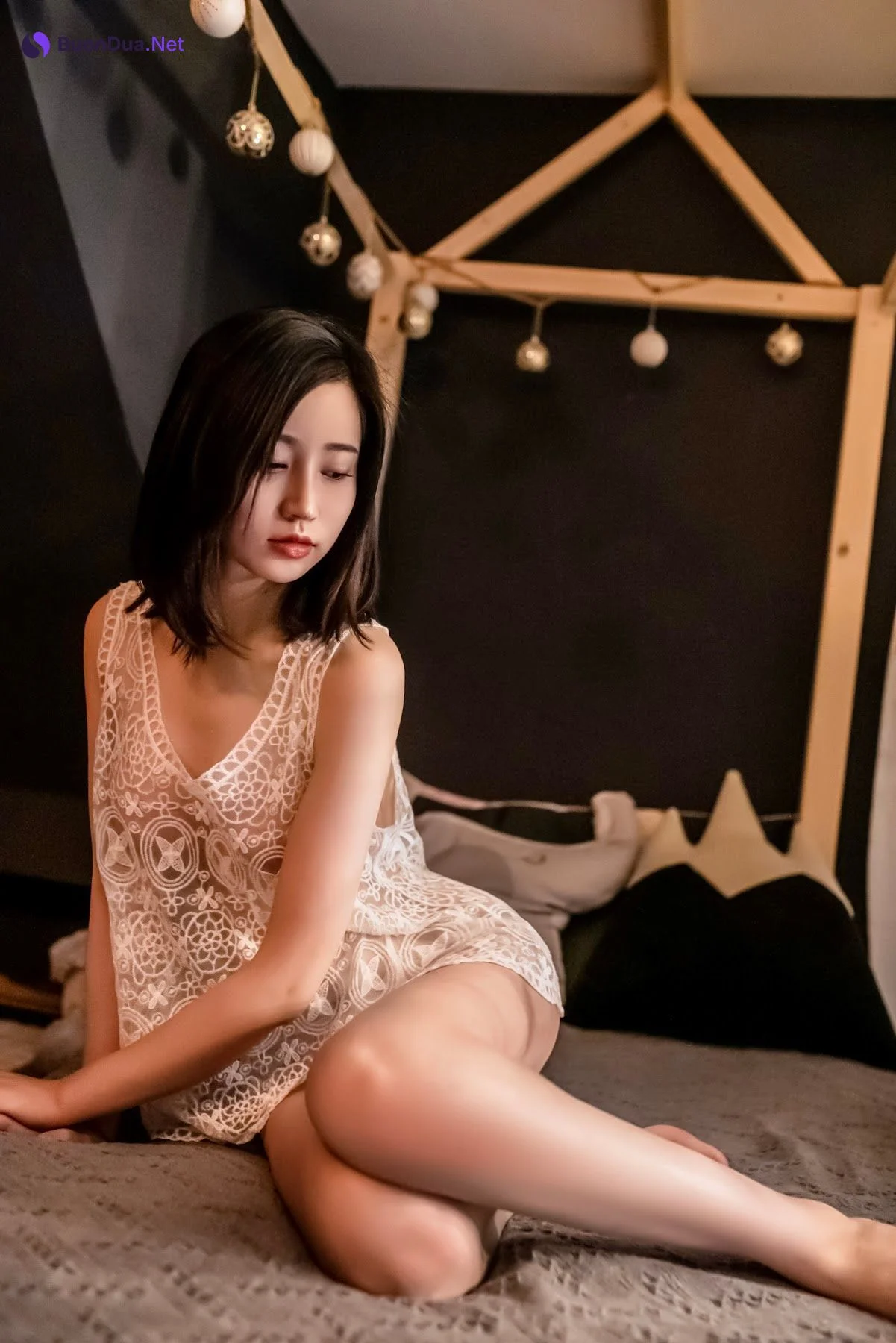 Coser@年年Nnian – 白色网衫 - 照片 5
