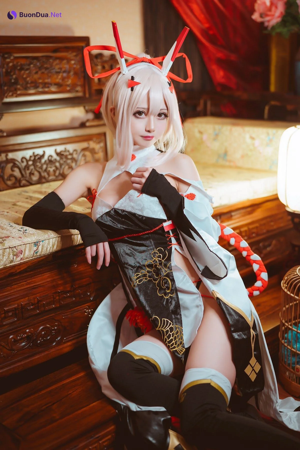 Coser@沖田凜花Rinka – Ayanami Cheongasm - Photo 4