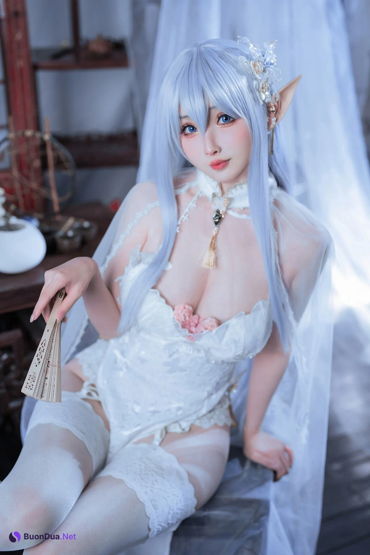 Coser@rioko凉凉子 – 阿尔比恩旗袍 - รูปภาพ 2