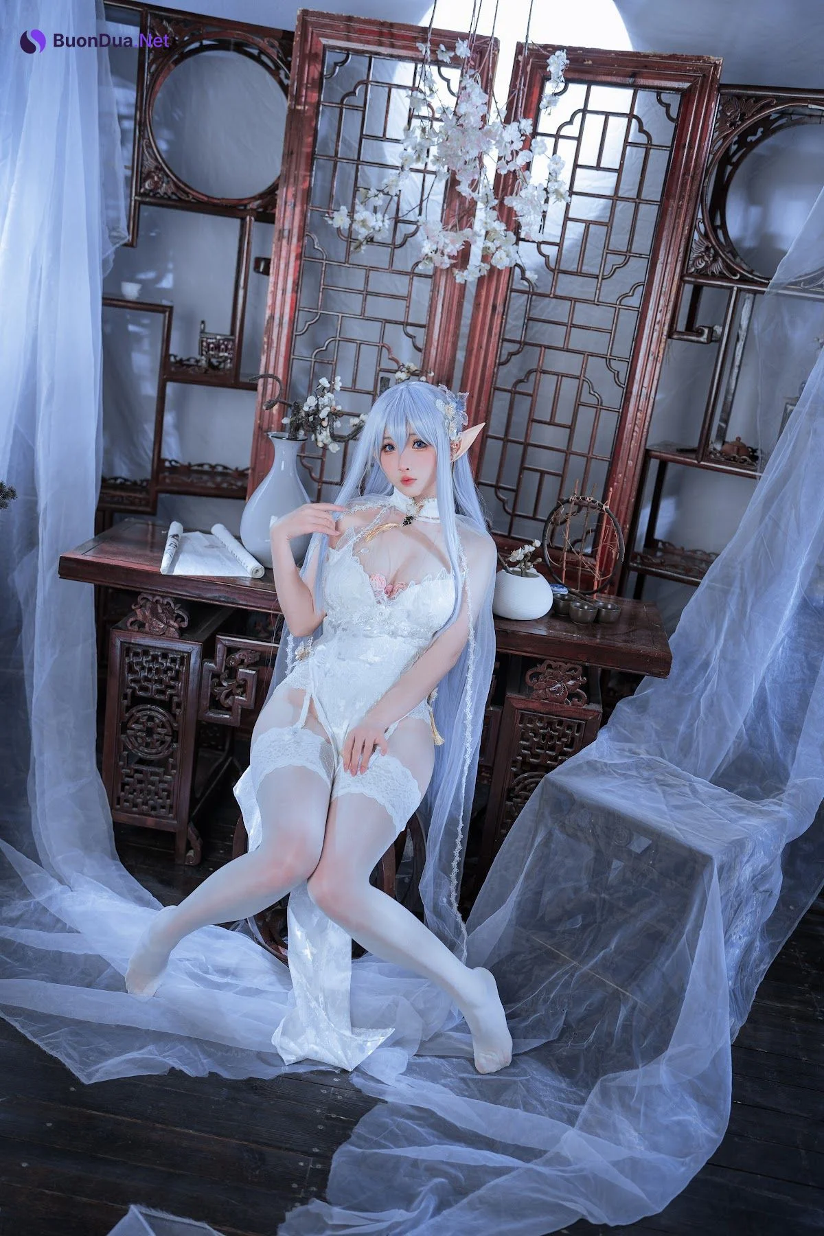 Coser@rioko凉凉子 – 阿尔比恩旗袍 - รูปภาพ 8