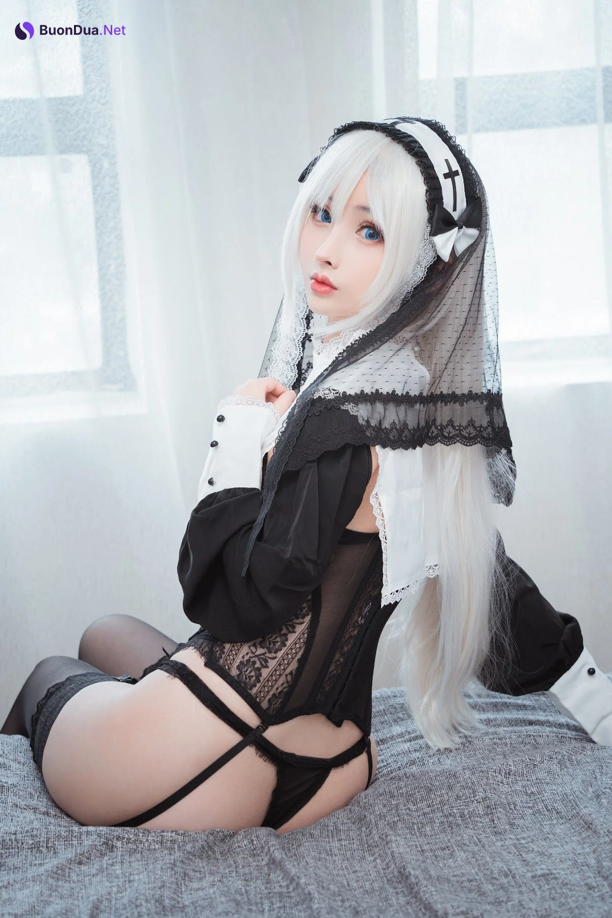Coser@rioko凉凉子 Vol.059 兼职是修女的兔子小姐 - รูปภาพ 28