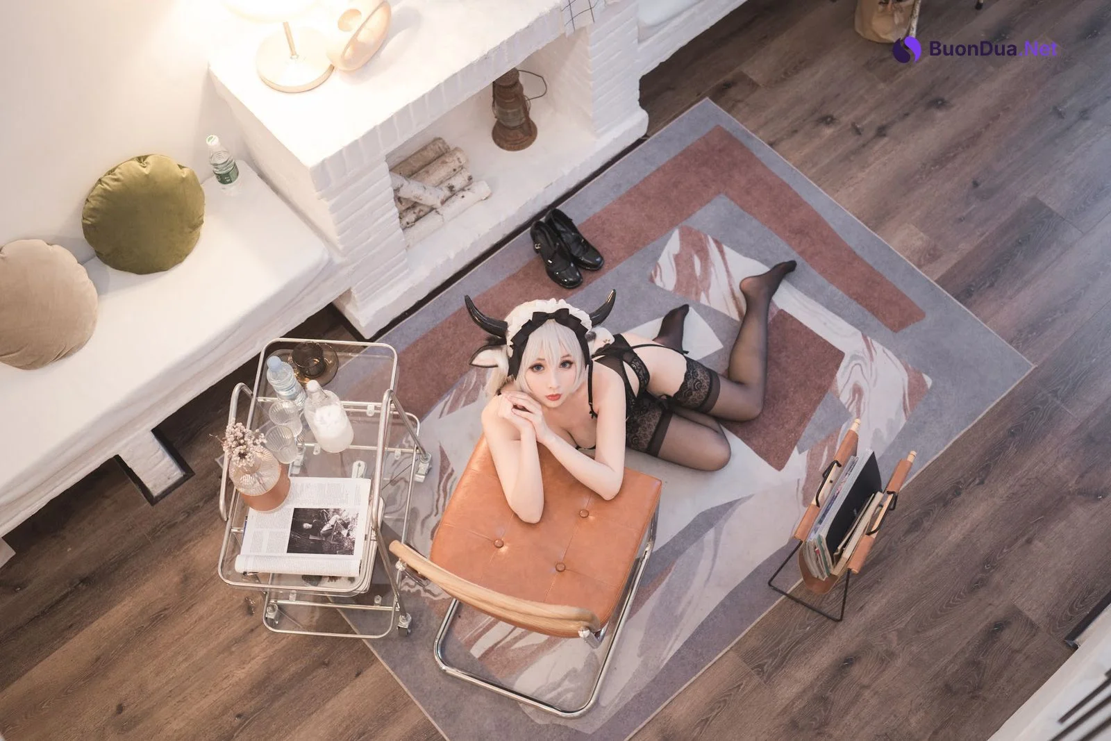 Coser@rioko凉凉子 Vol.063 贴心的奶牛女仆 - Photo 16