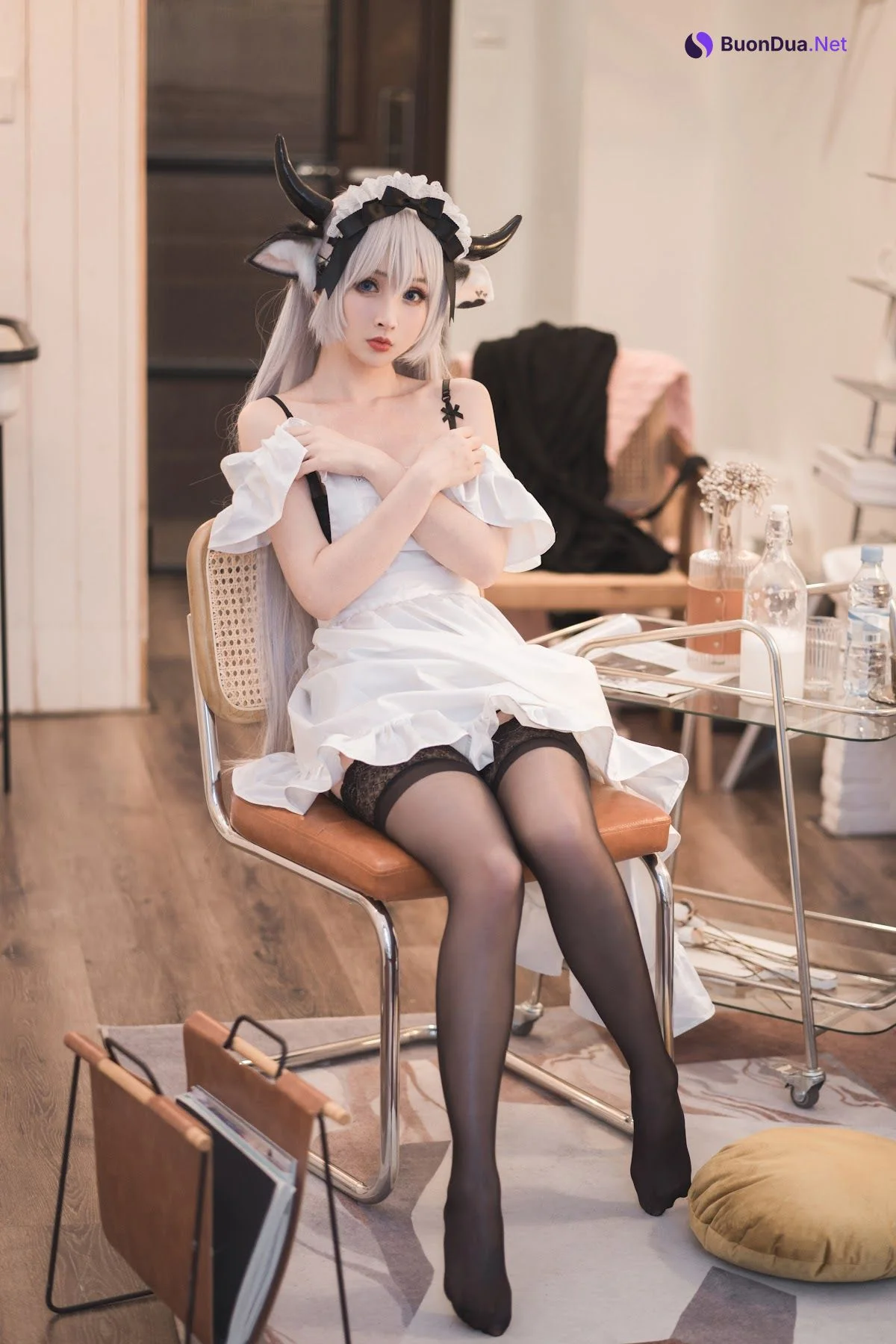 Coser@rioko凉凉子 Vol.063 贴心的奶牛女仆 - Photo 17