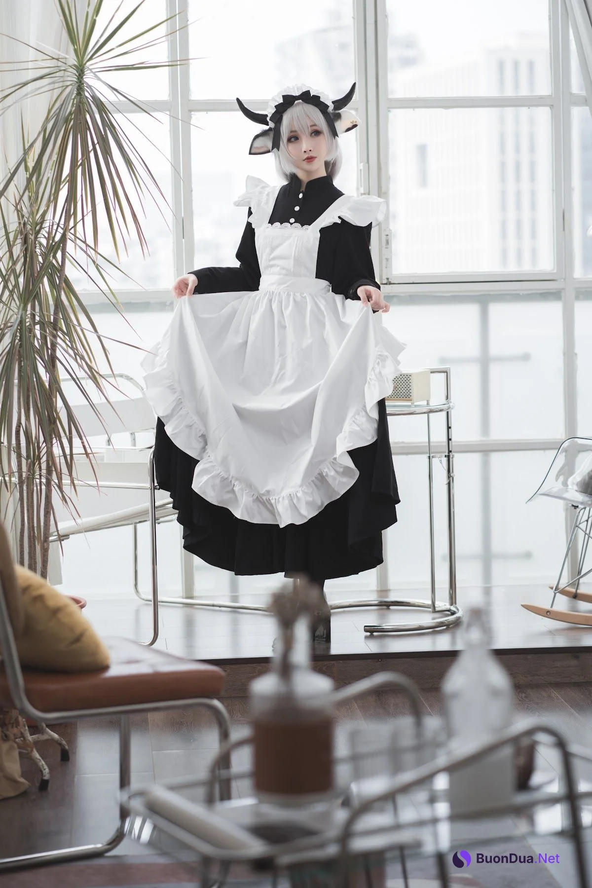 Coser@rioko凉凉子 Vol.063 贴心的奶牛女仆 - Photo 2