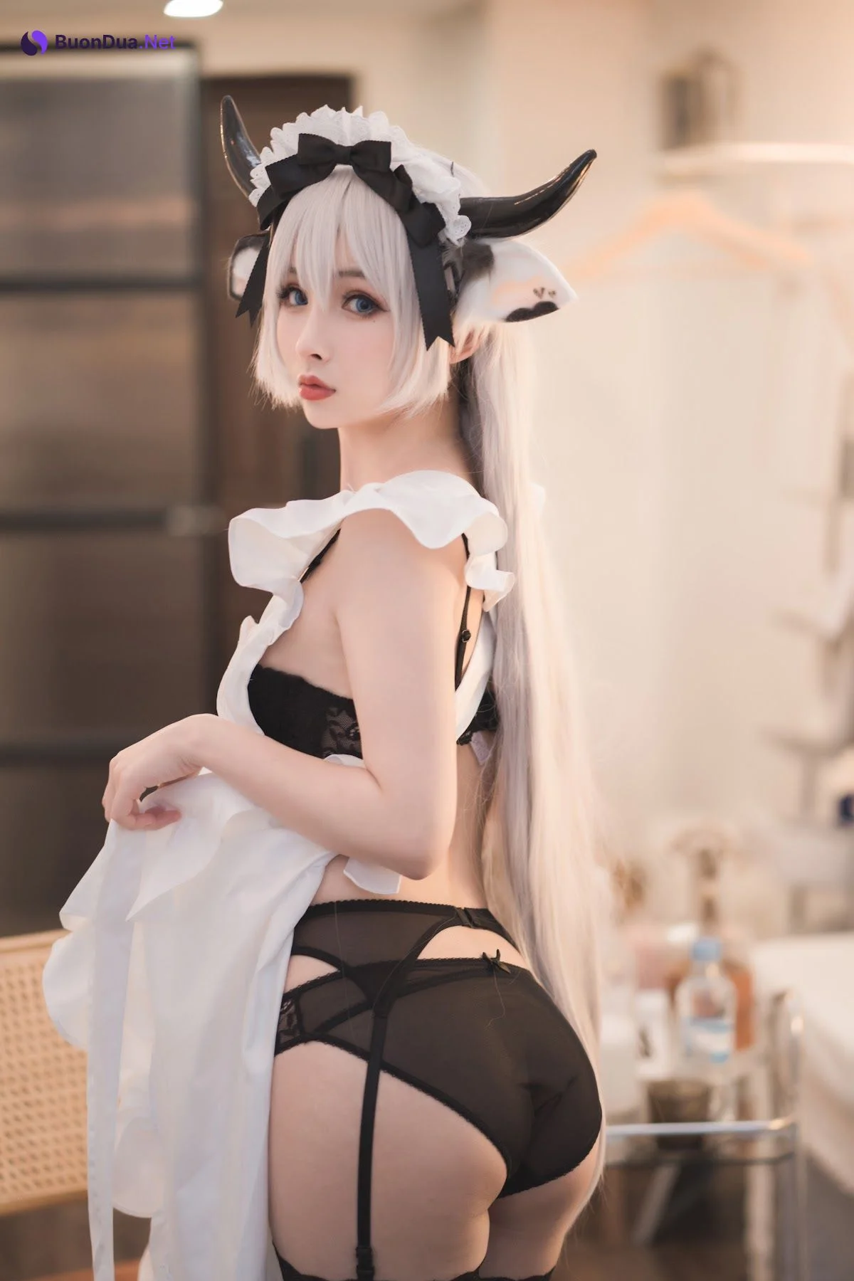 Coser@rioko凉凉子 Vol.063 贴心的奶牛女仆 - Photo 20