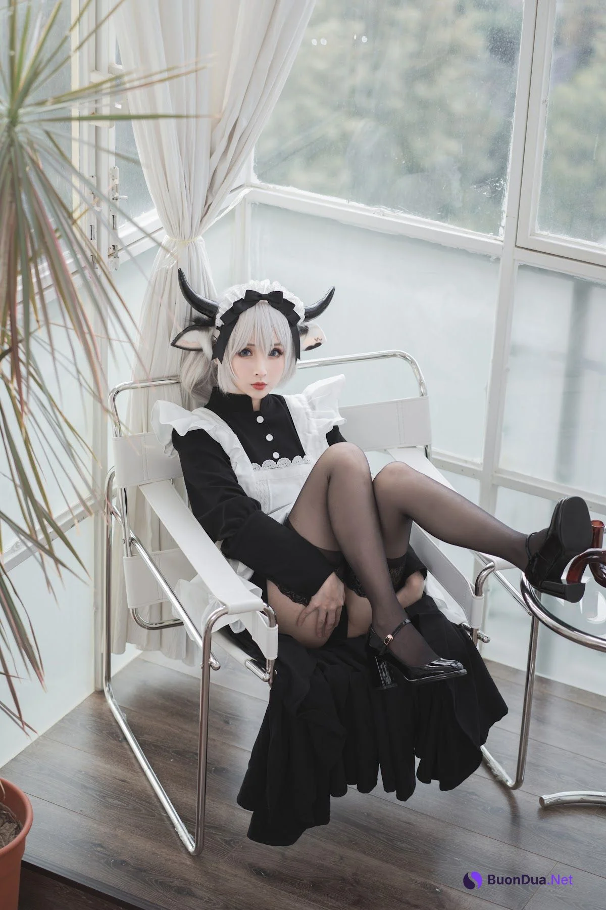 Coser@rioko凉凉子 Vol.063 贴心的奶牛女仆 - Photo 3