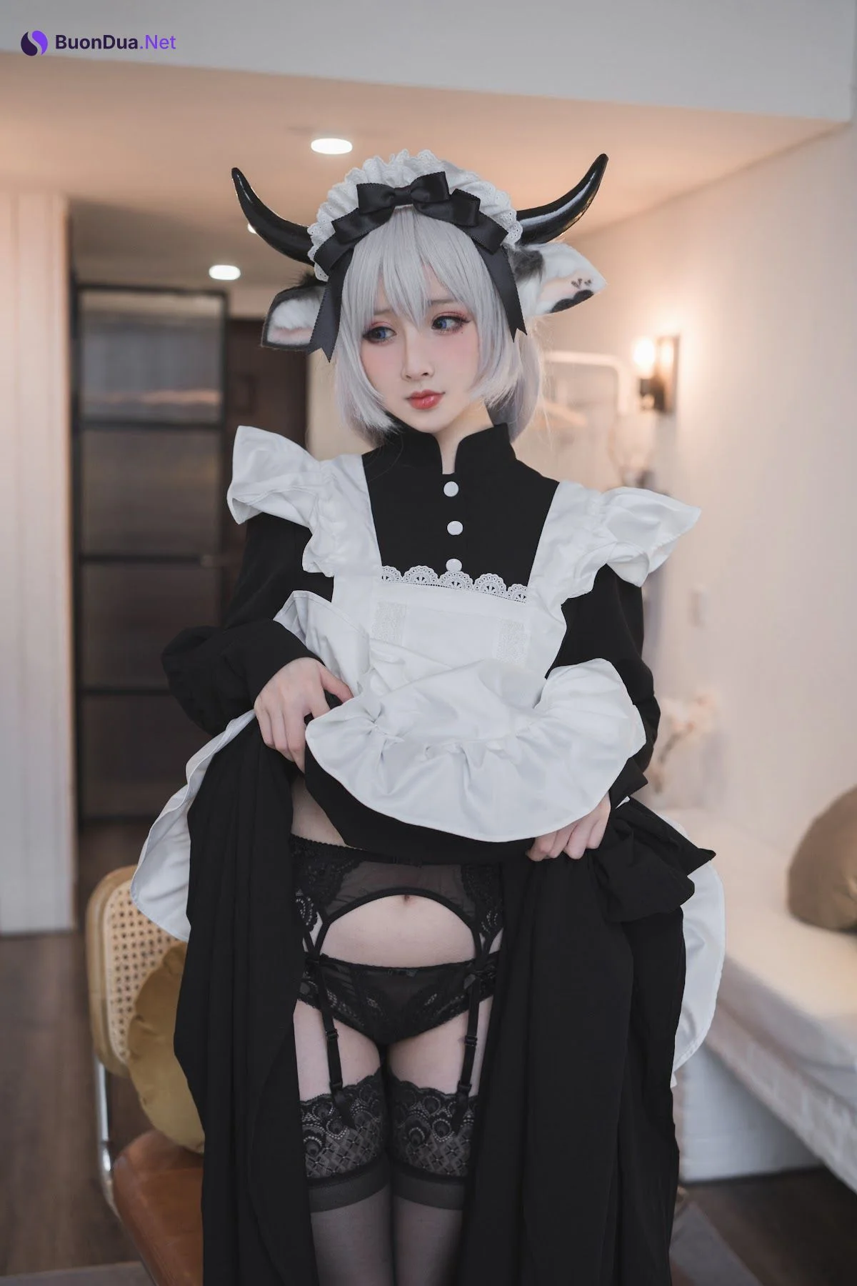 Coser@rioko凉凉子 Vol.063 贴心的奶牛女仆 - Photo 8