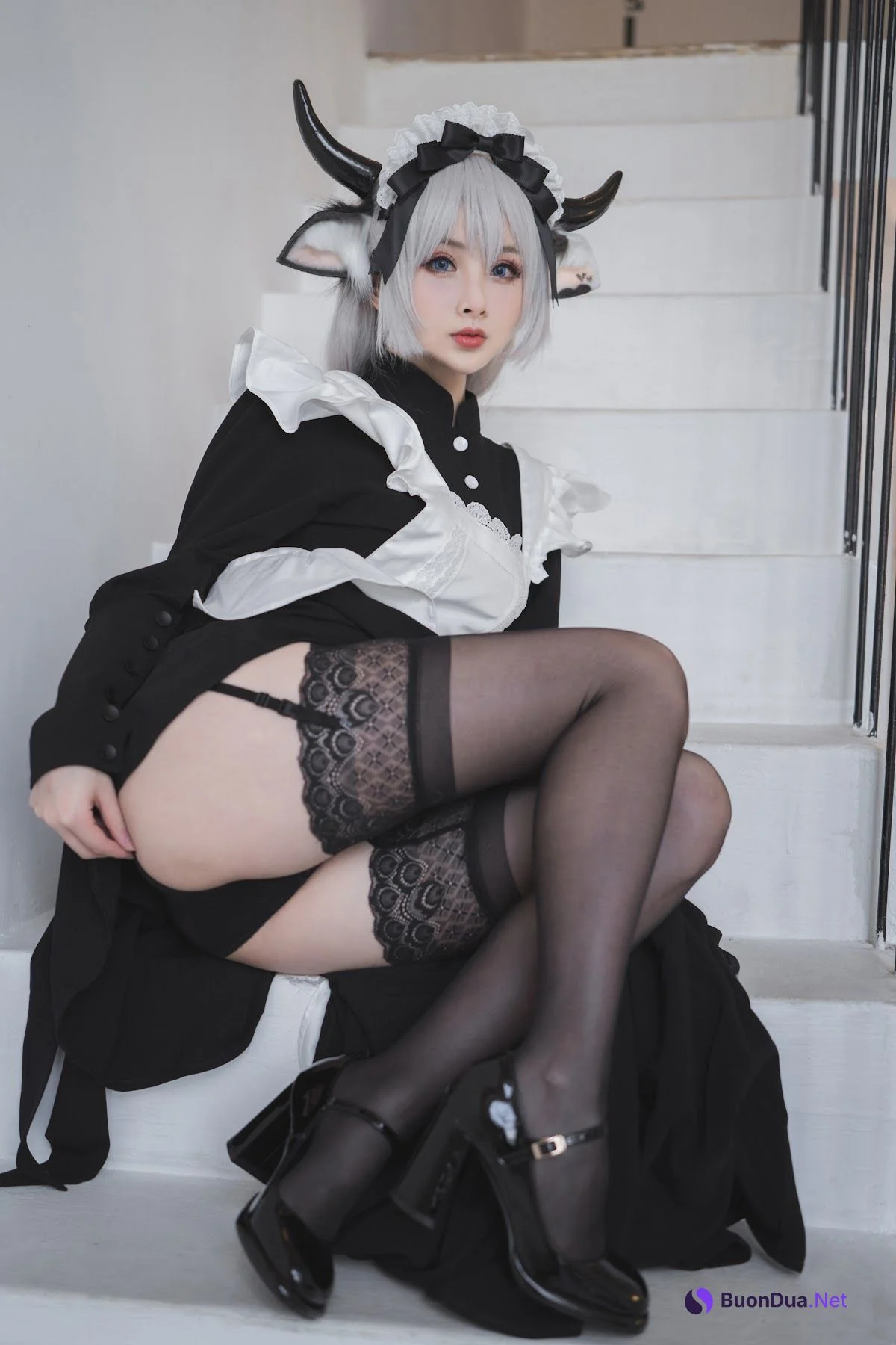 Coser@rioko凉凉子 Vol.063 贴心的奶牛女仆 - Photo 9