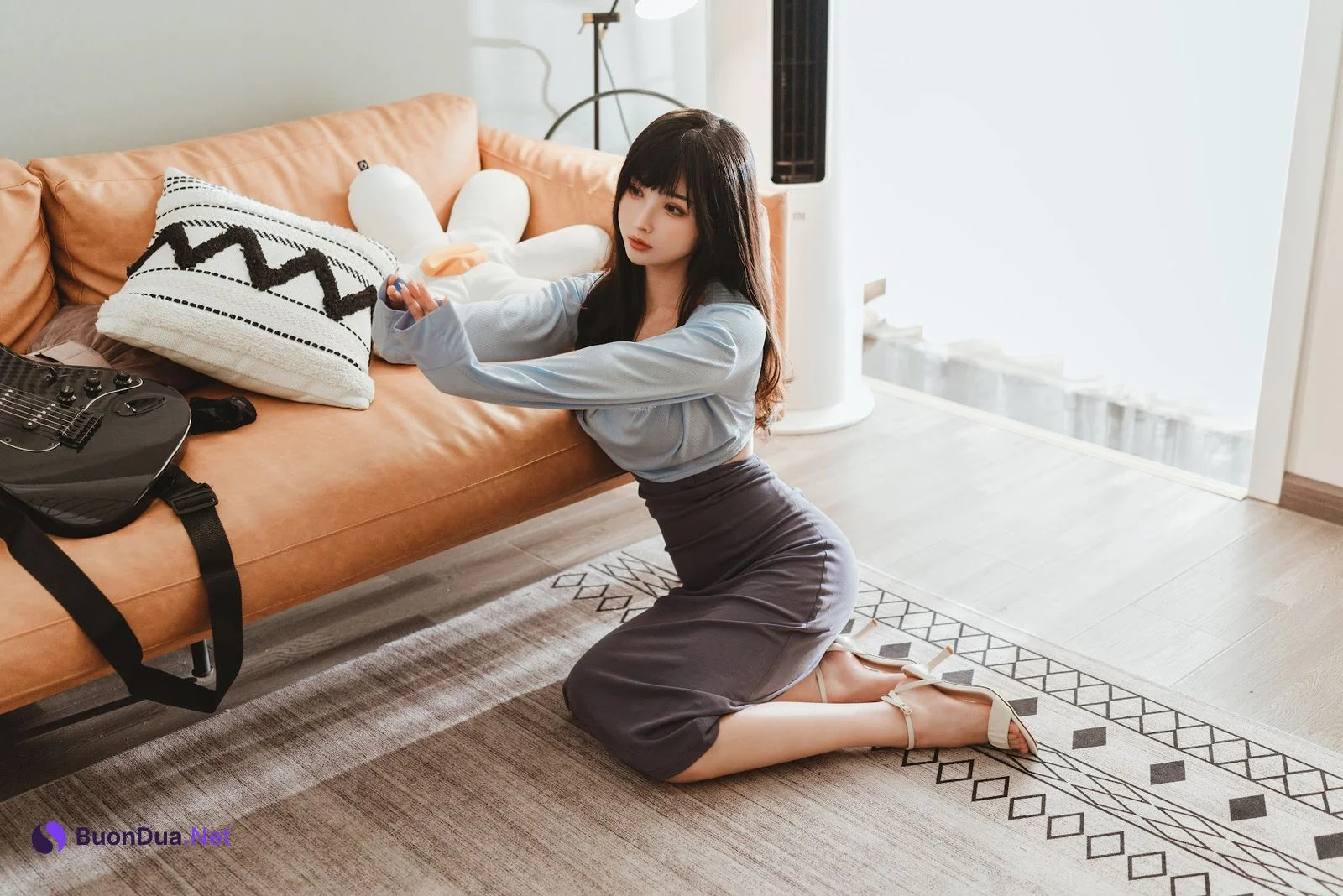 Coser@rioko凉凉子 Vol.074 吉他妹妹系带裙 - Photo 5