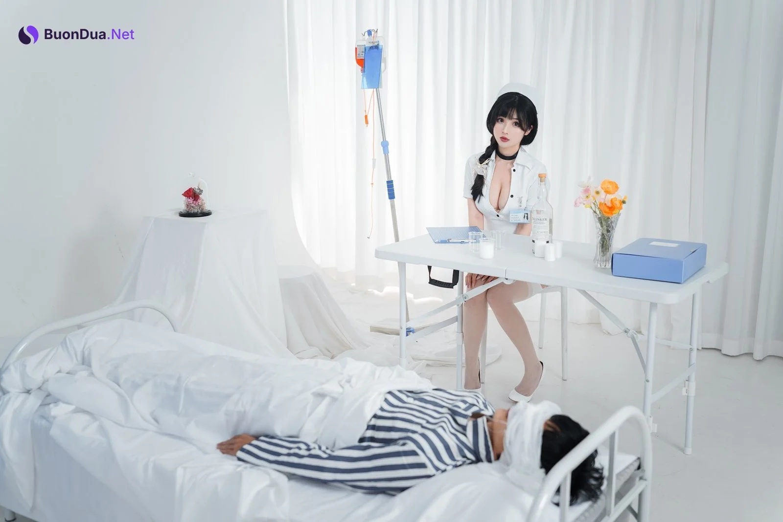 Coser@rioko凉凉子 Vol.080《年上の韵》采集室实习护士 - รูปภาพ 11